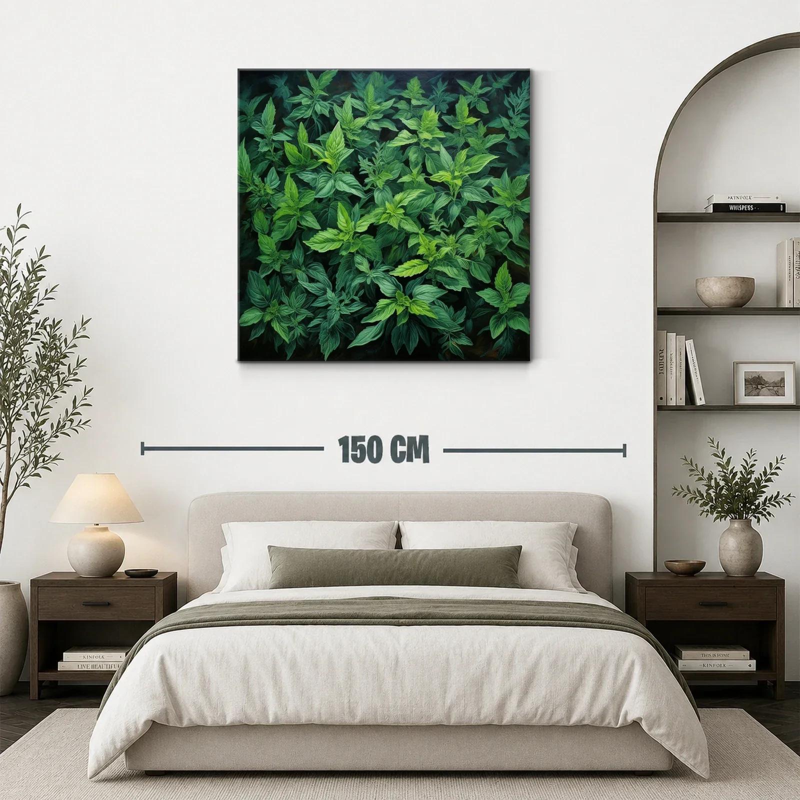 Cuadro de naturaleza con follaje en verdes intensos — miniatura 3