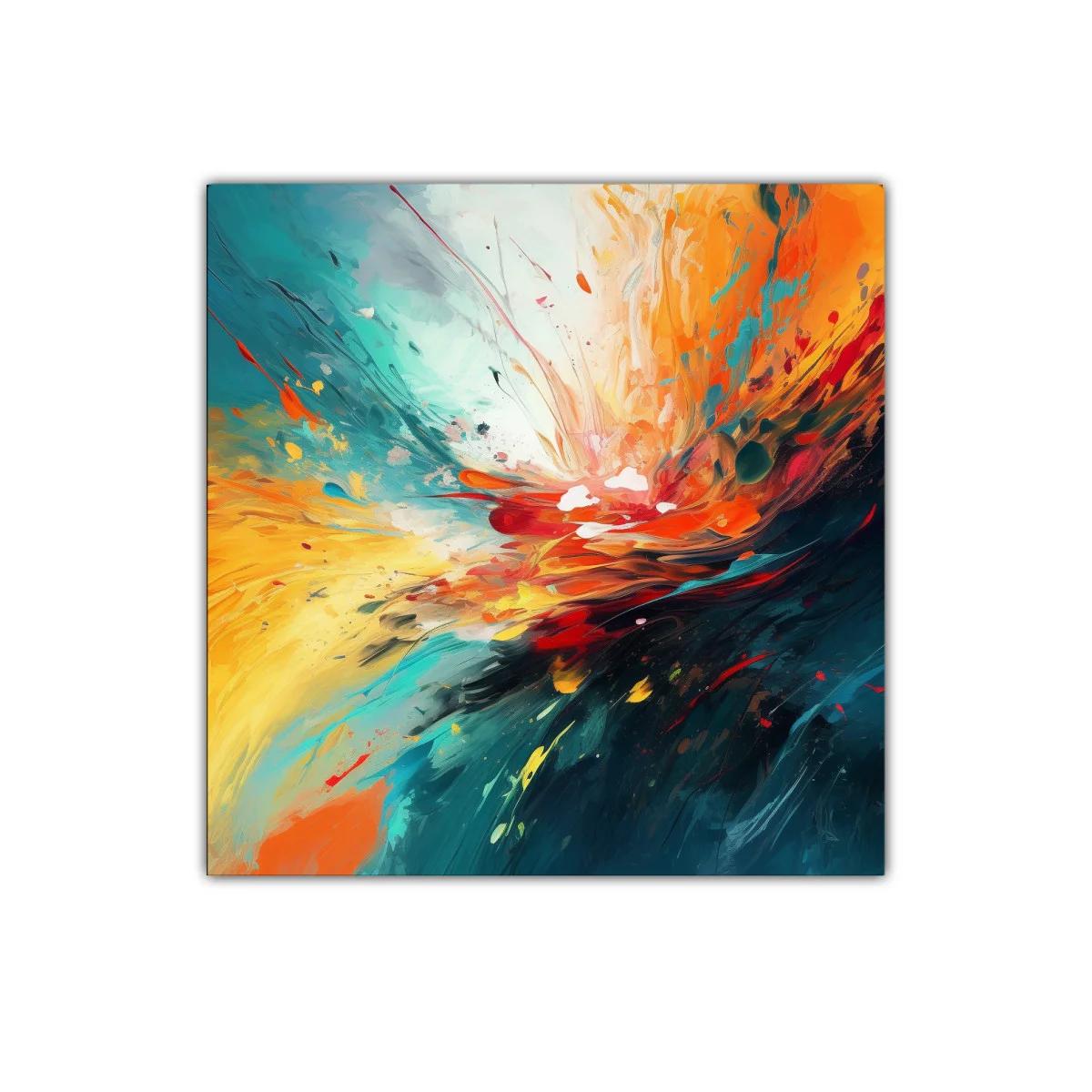 Explosión de colores vibrantes en composición abstracta dinámica — imagen principal