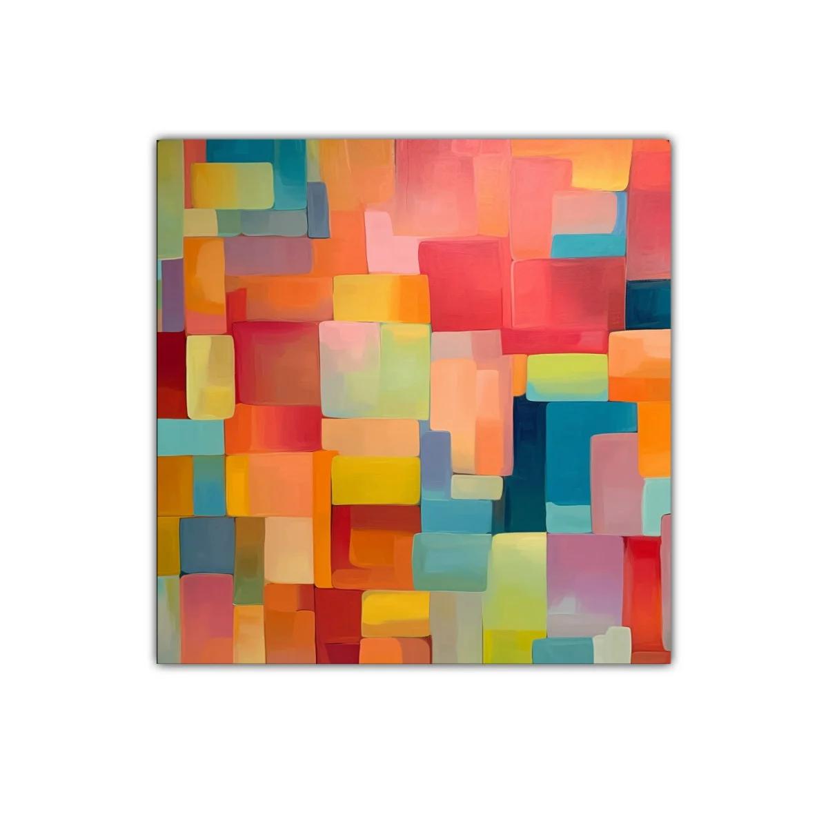 Cuadro decorativo en tonos cálidos y vibrantes