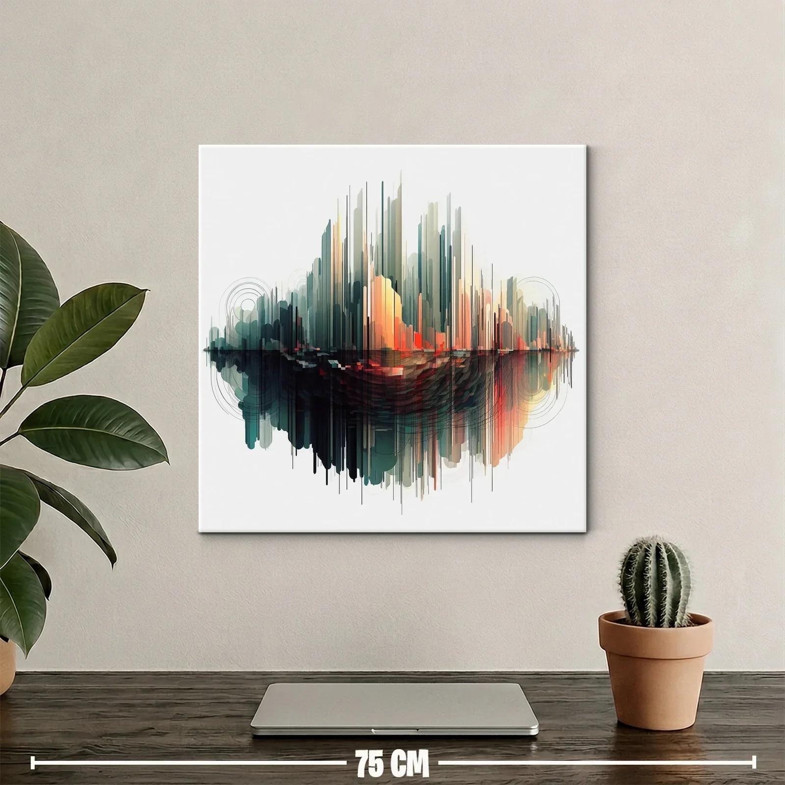 Composición abstracta con efectos de reflejo urbano moderno — miniatura 2