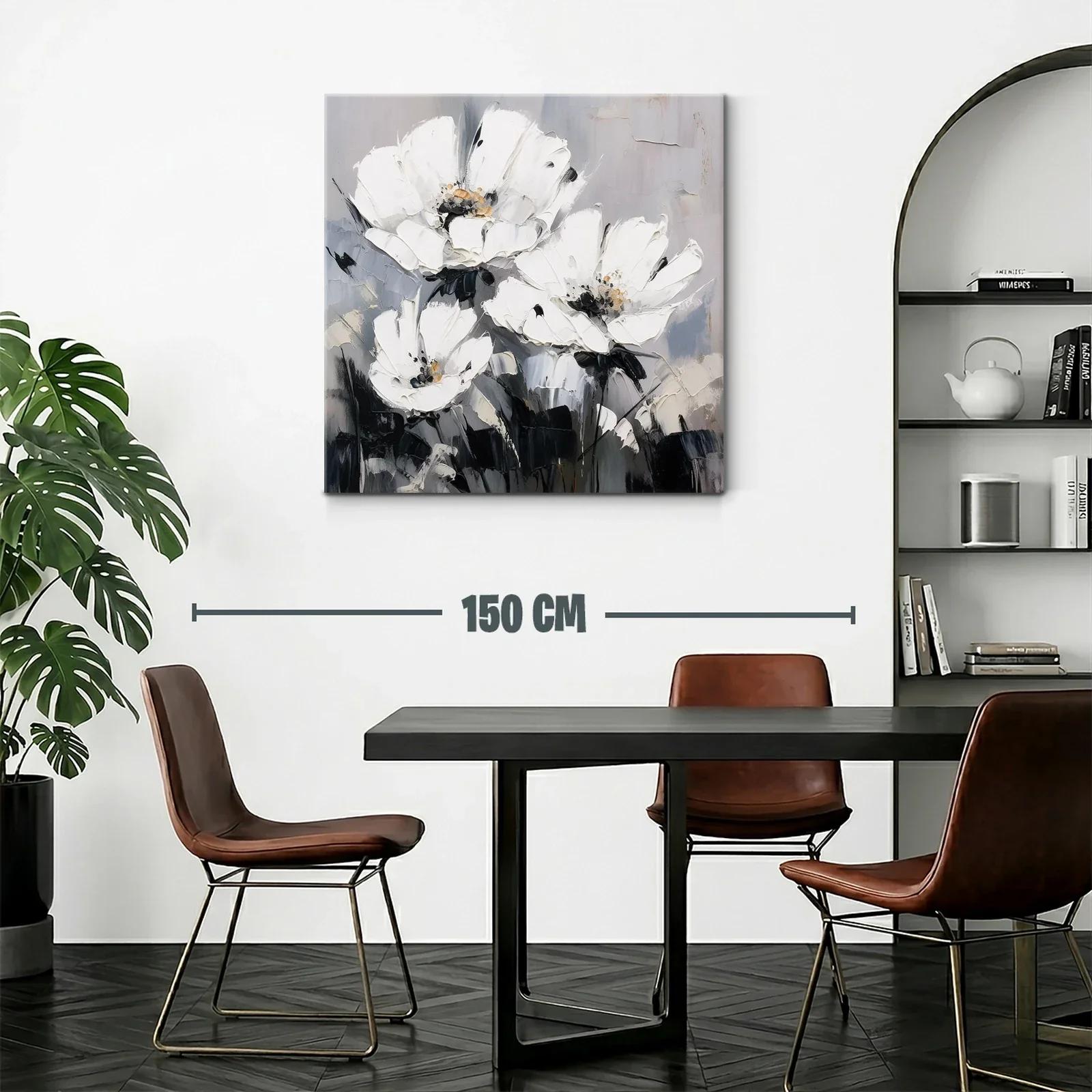 Elegancia floral en tonos neutros para espacios modernos — miniatura 2