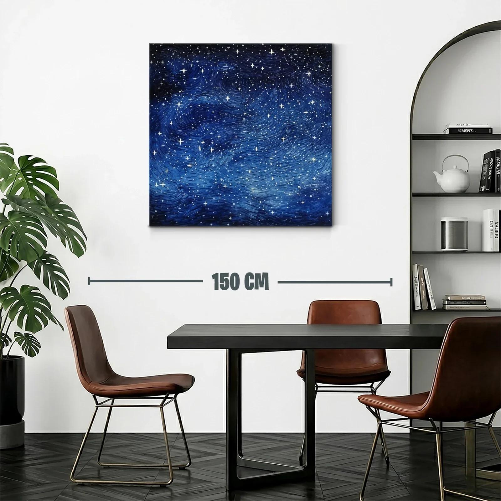 Cielo estrellado con tonos profundos y movimiento dinámico — miniatura 2