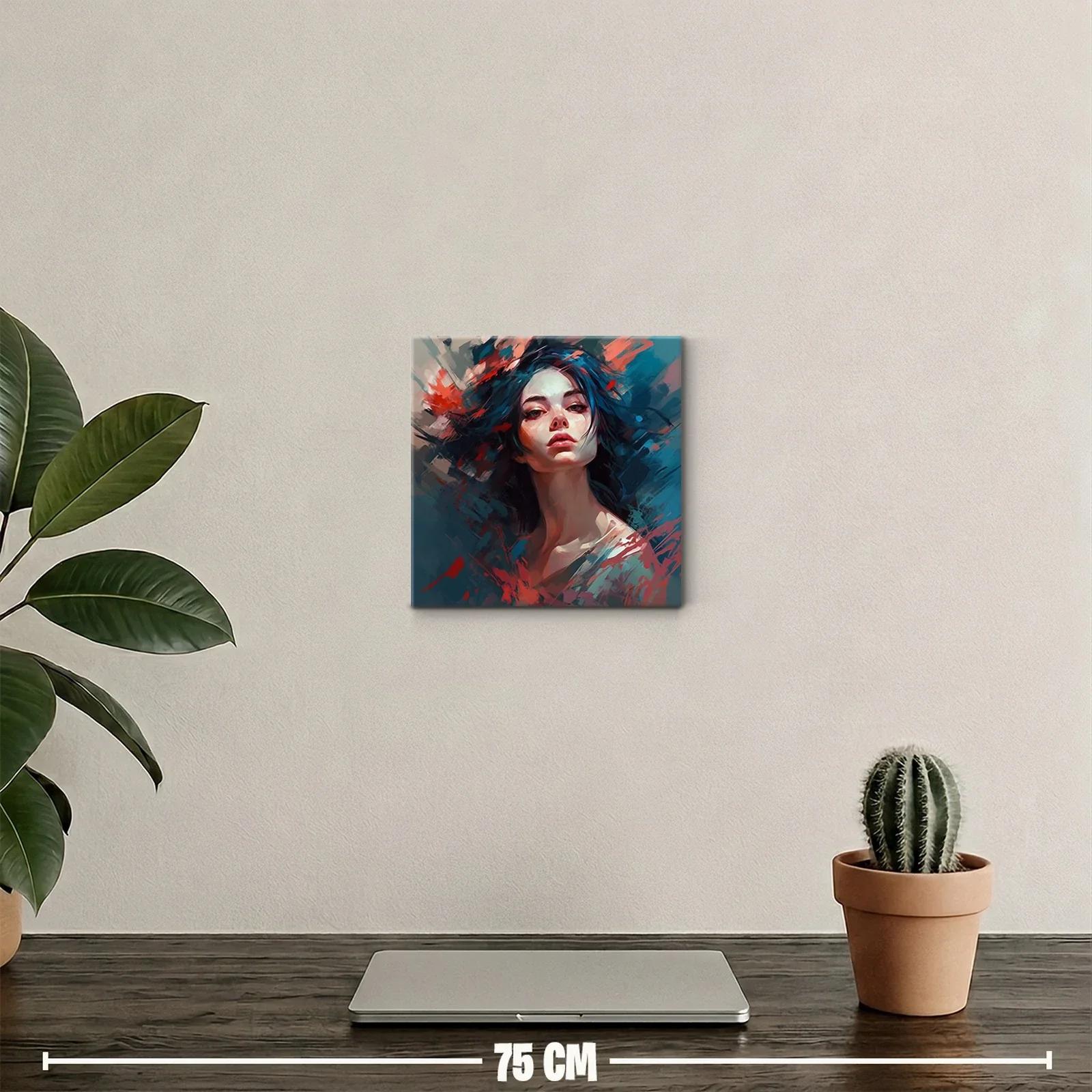 Retrato femenino con contrastes intensos y expresividad — miniatura 2