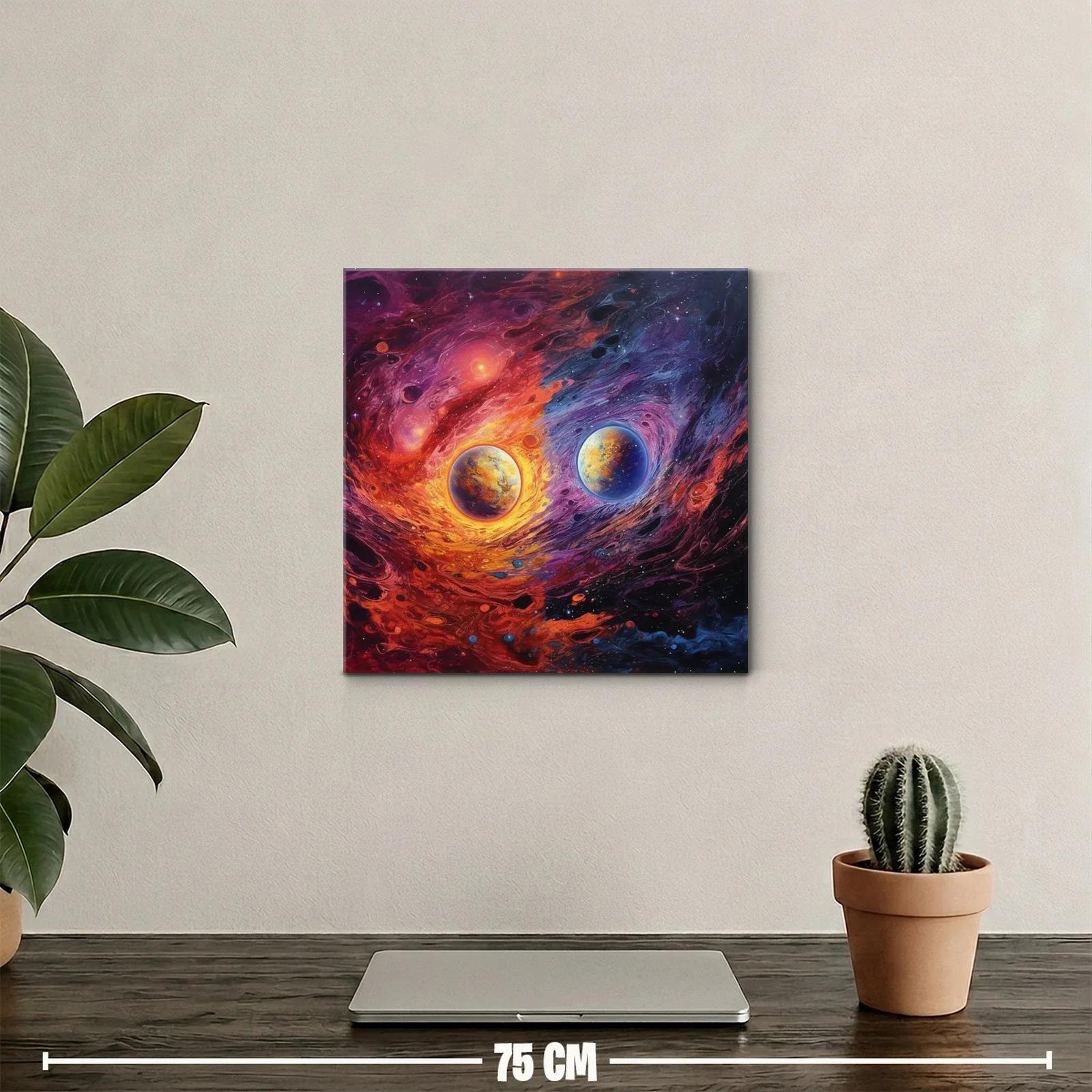 Planetas gemelos en danza cósmica de fuego y hielo — miniatura 2