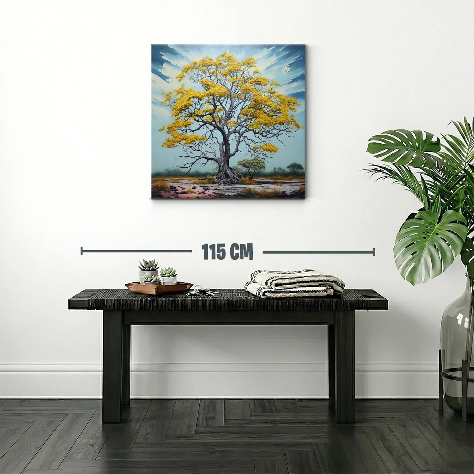 Árbol Dorado en Paisaje Sereno y Natural — miniatura 2