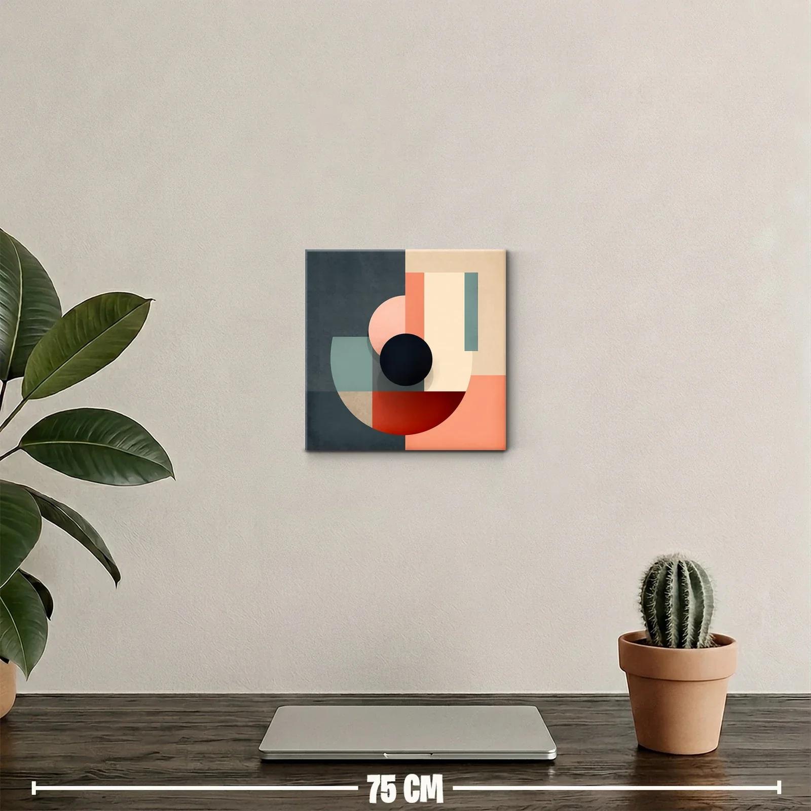 Composición geométrica en tonos tierra y negro elegante — miniatura 2