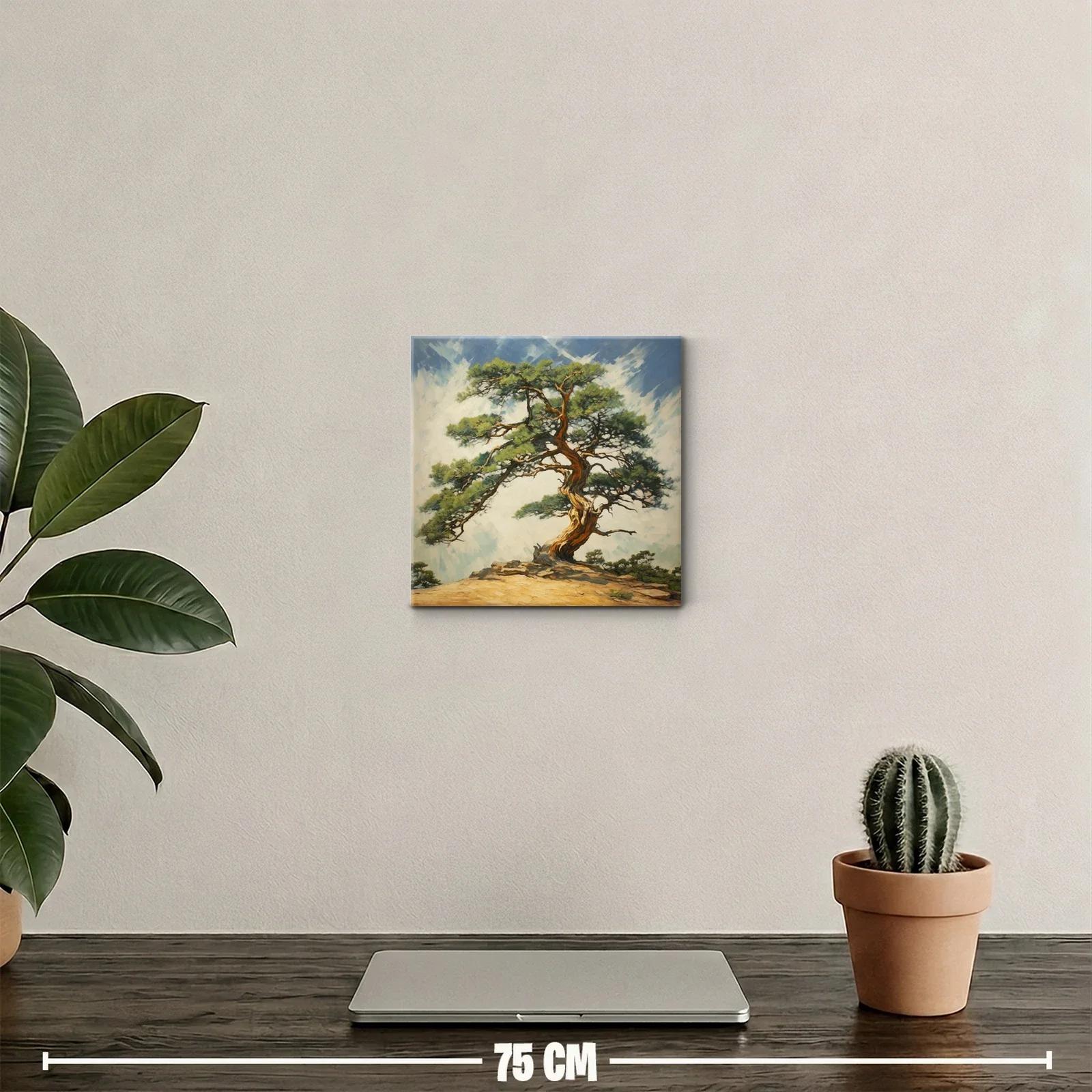 Árbol centenario en paisaje sereno y natural — miniatura 2