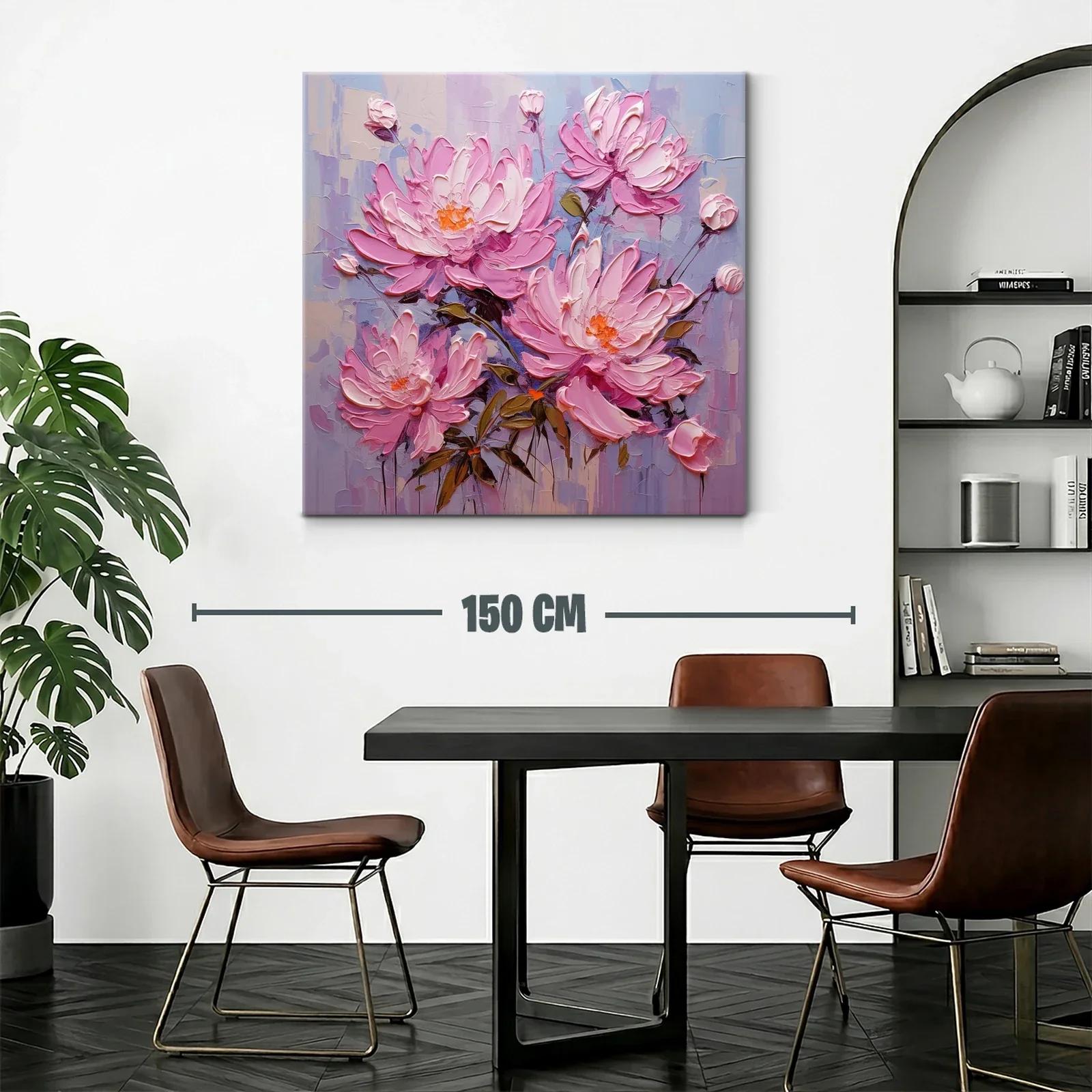 Flores rosas en composicón delicada y vibrante — miniatura 2