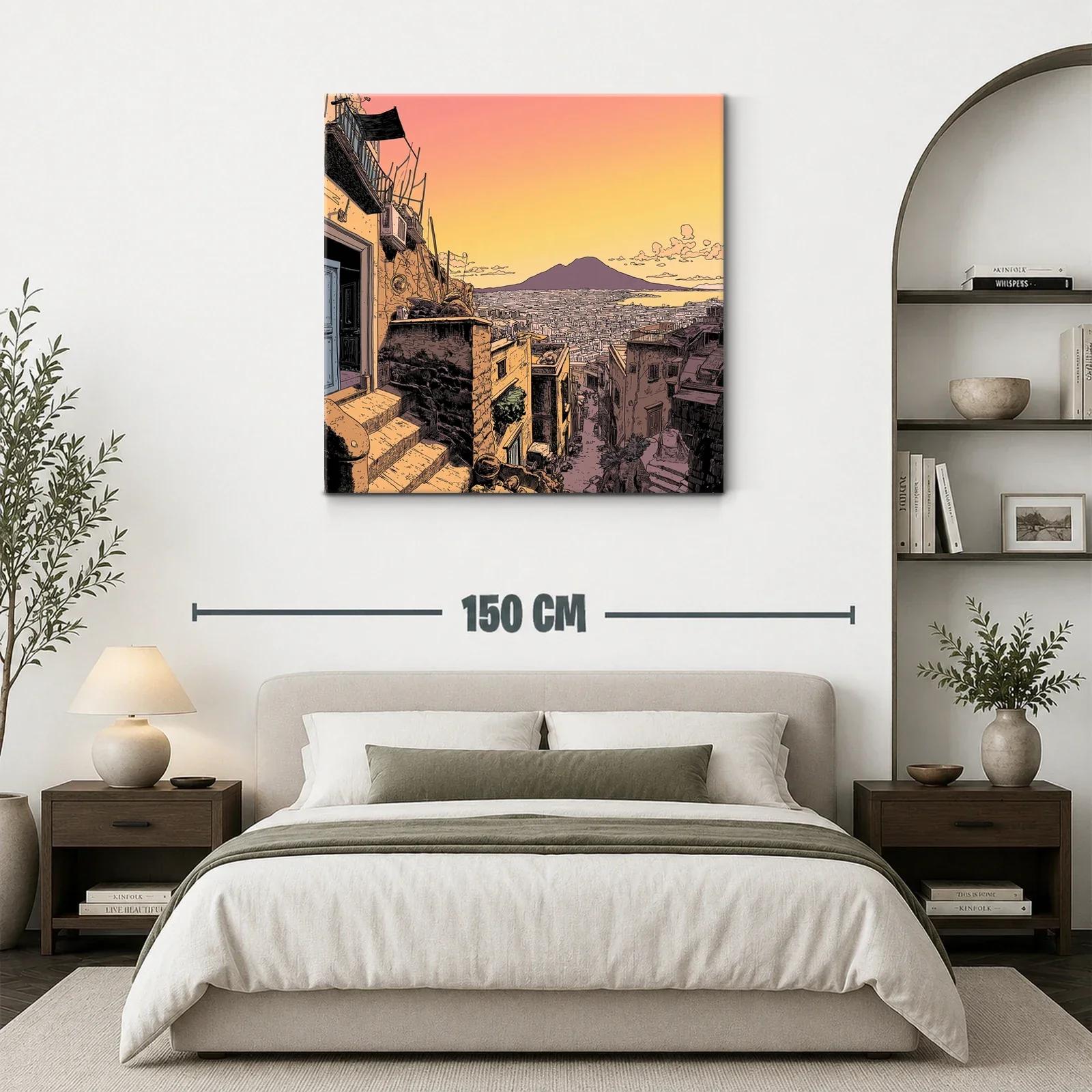 Atardecer cálido sobre calle de ciudad histórica italiana — miniatura 3