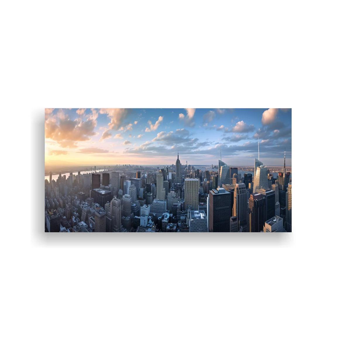 Cuadro skyline de Nueva York al atardecer — imagen principal