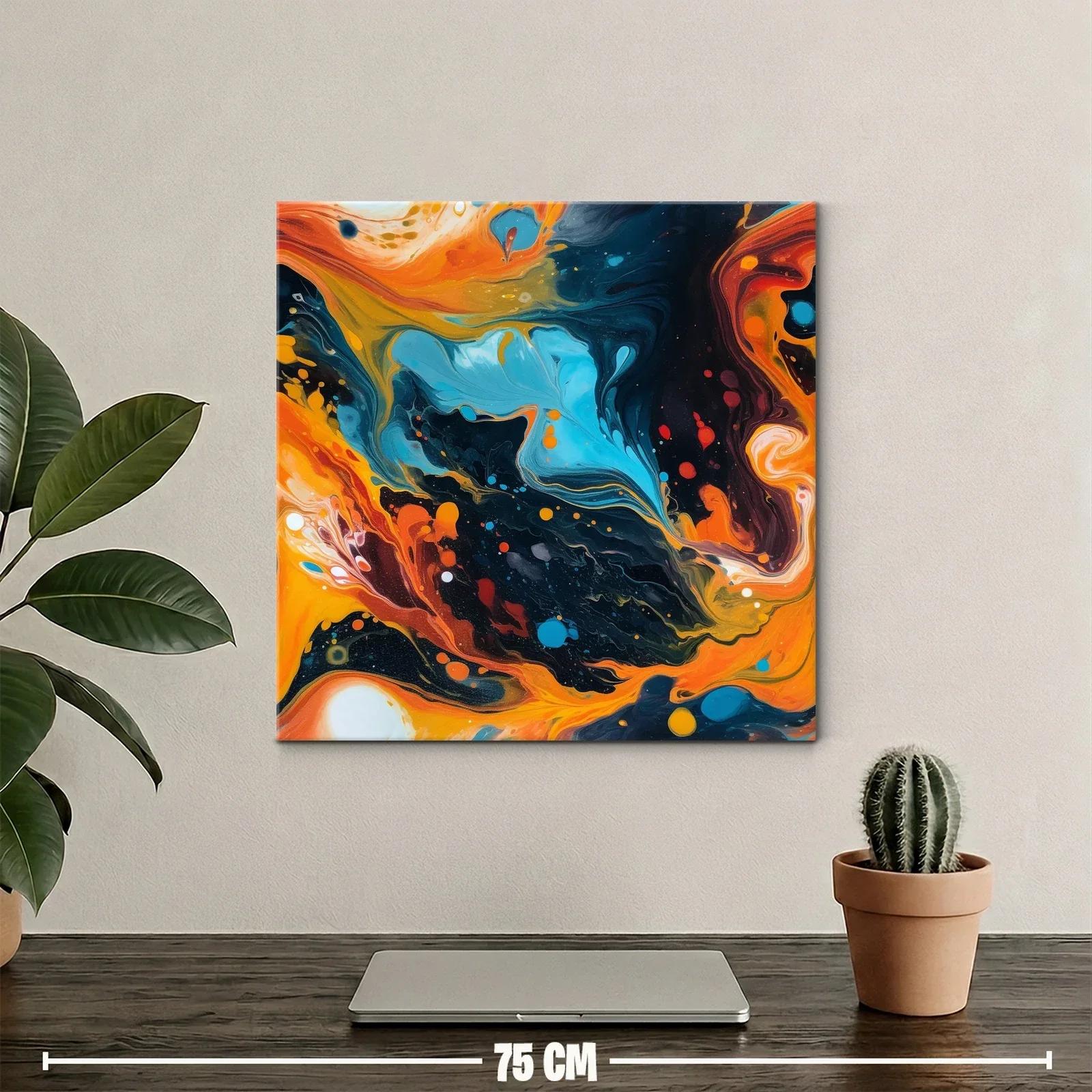 Composición dinámica con tonos vibrantes y contrastes intensos — miniatura 2