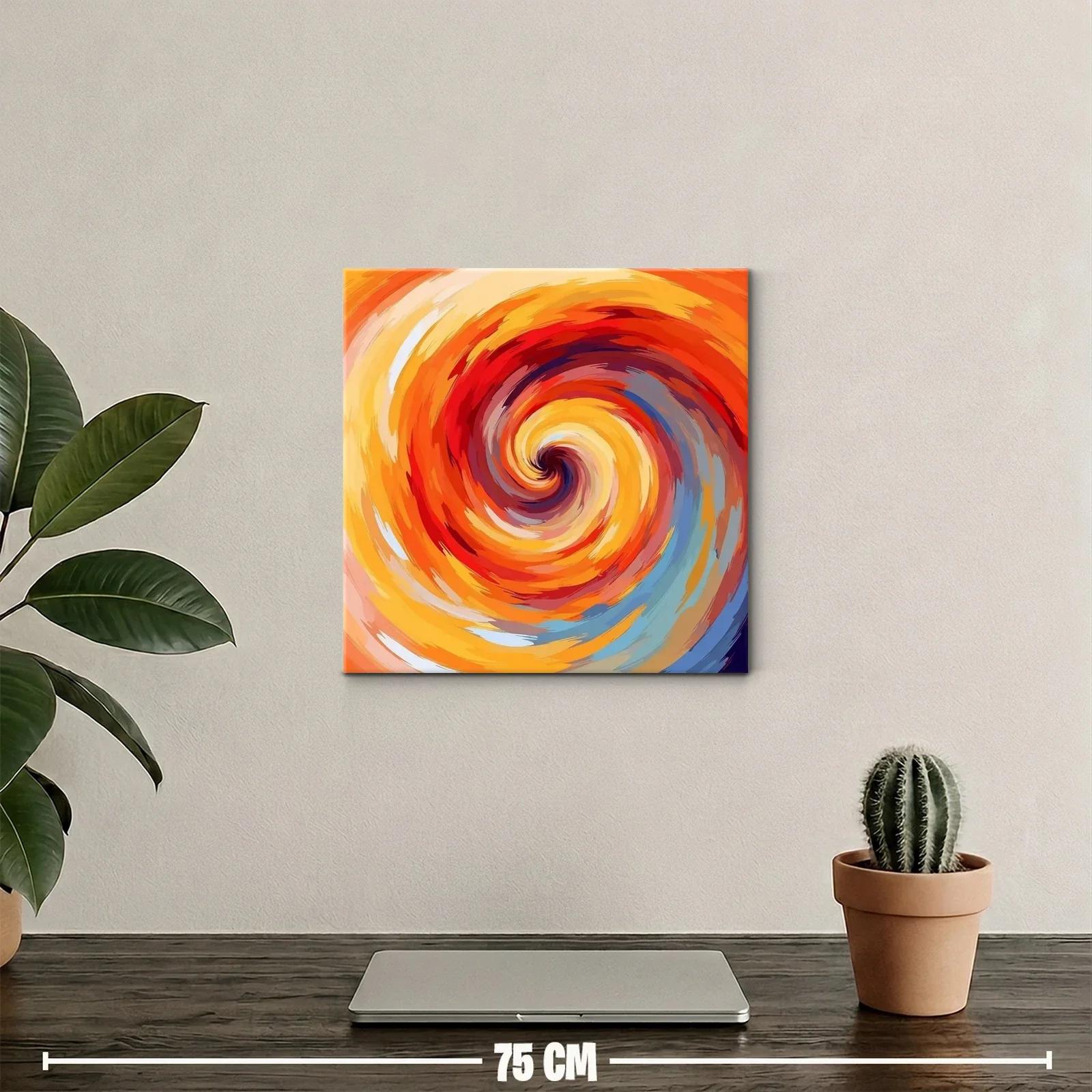 Espiral vibrante con tonos cálidos y energéticos — miniatura 2