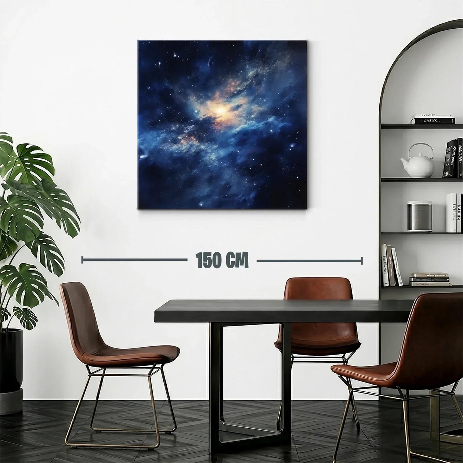 Vibrante espacio cósmico con estrellas y nebulosas luminosas — miniatura 2