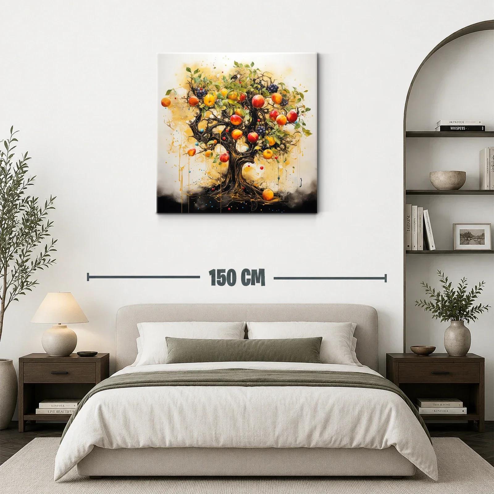 Árbol frutal exuberante con tonos cálidos y vibrantes — miniatura 3