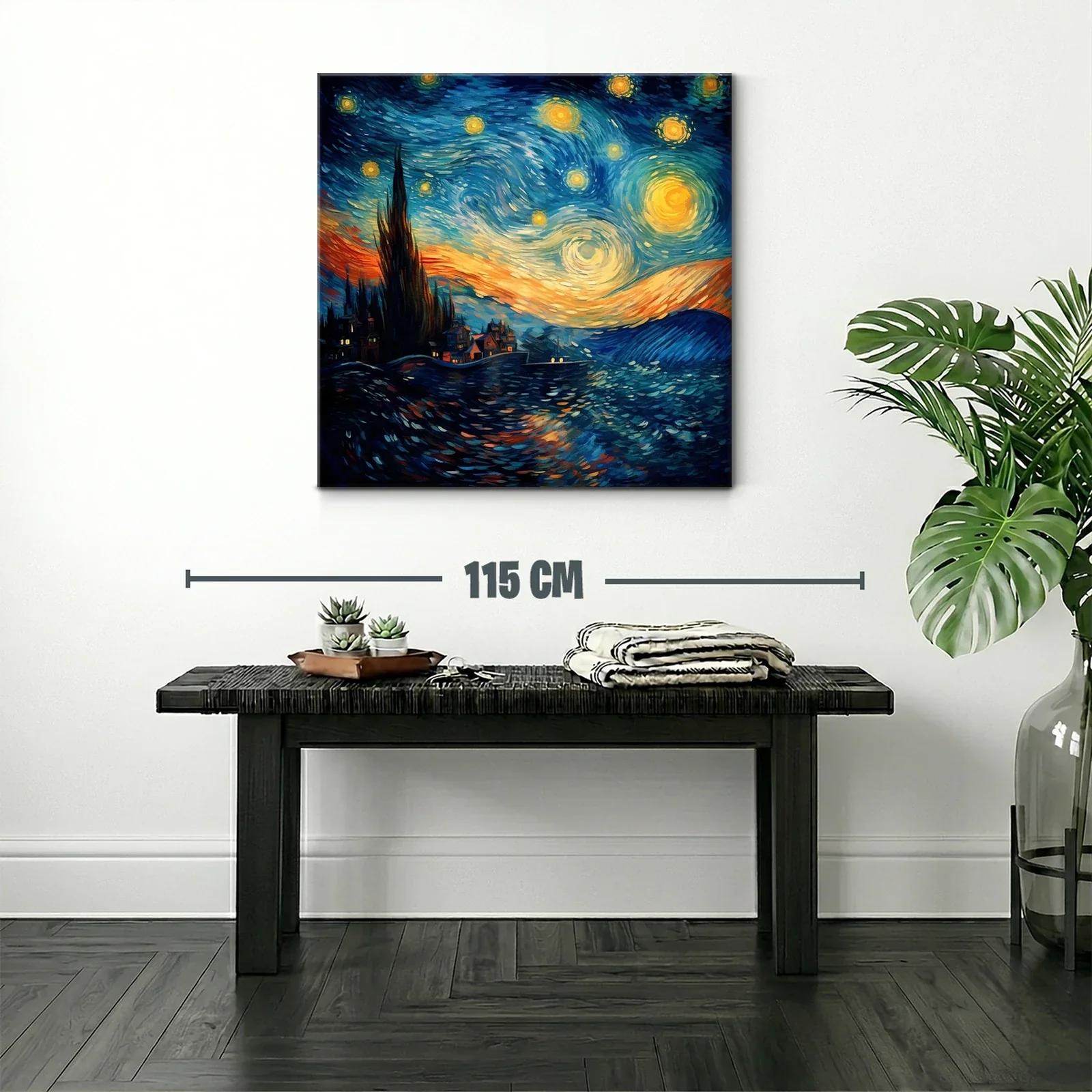 Cielo nocturno vibrante con estrellas y horizonte iluminado — miniatura 2