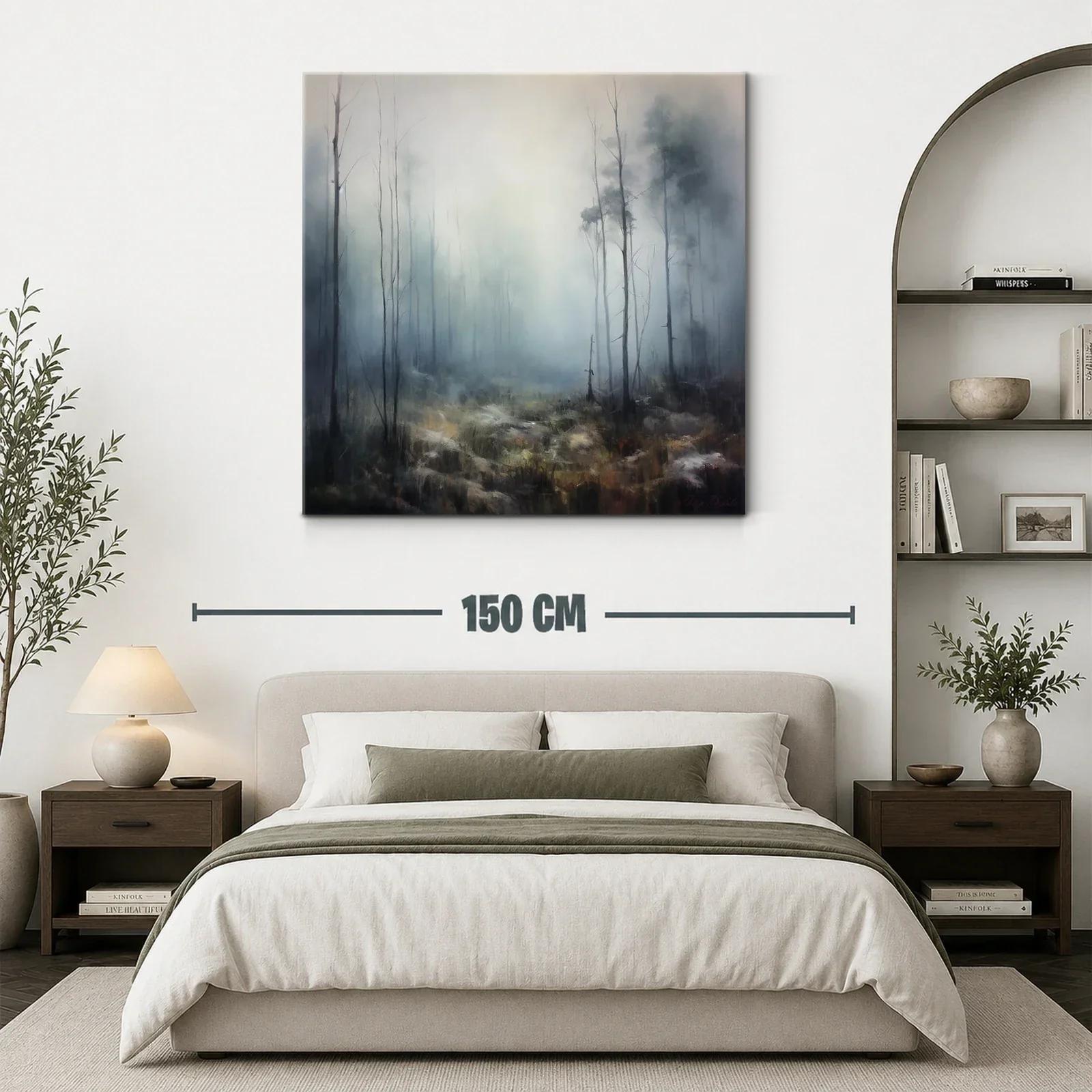 Bosque brumoso con atmósfera misteriosa y tonos suaves — miniatura 3