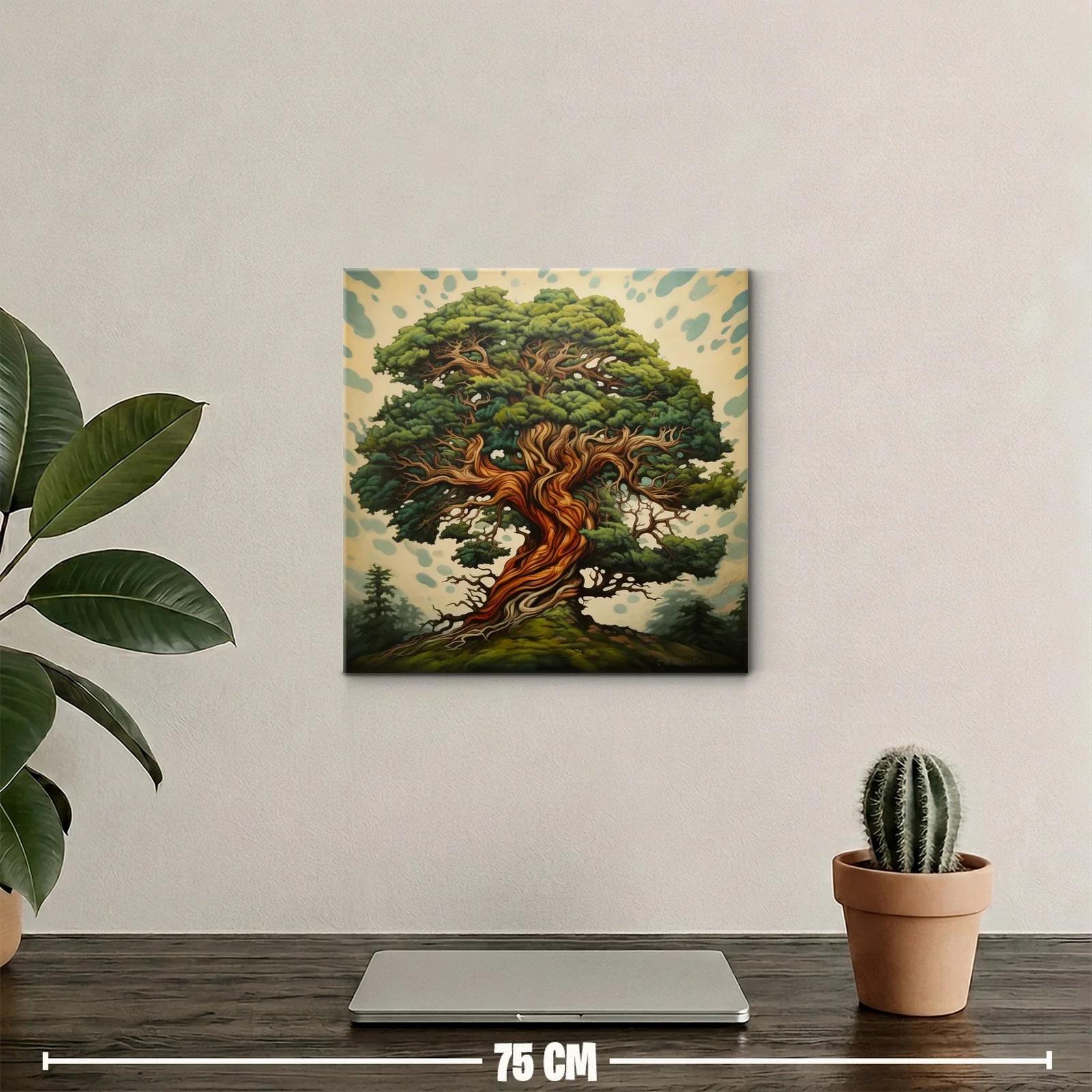 Árbol majestuoso con tronco en espiral y follaje verde intenso — miniatura 2