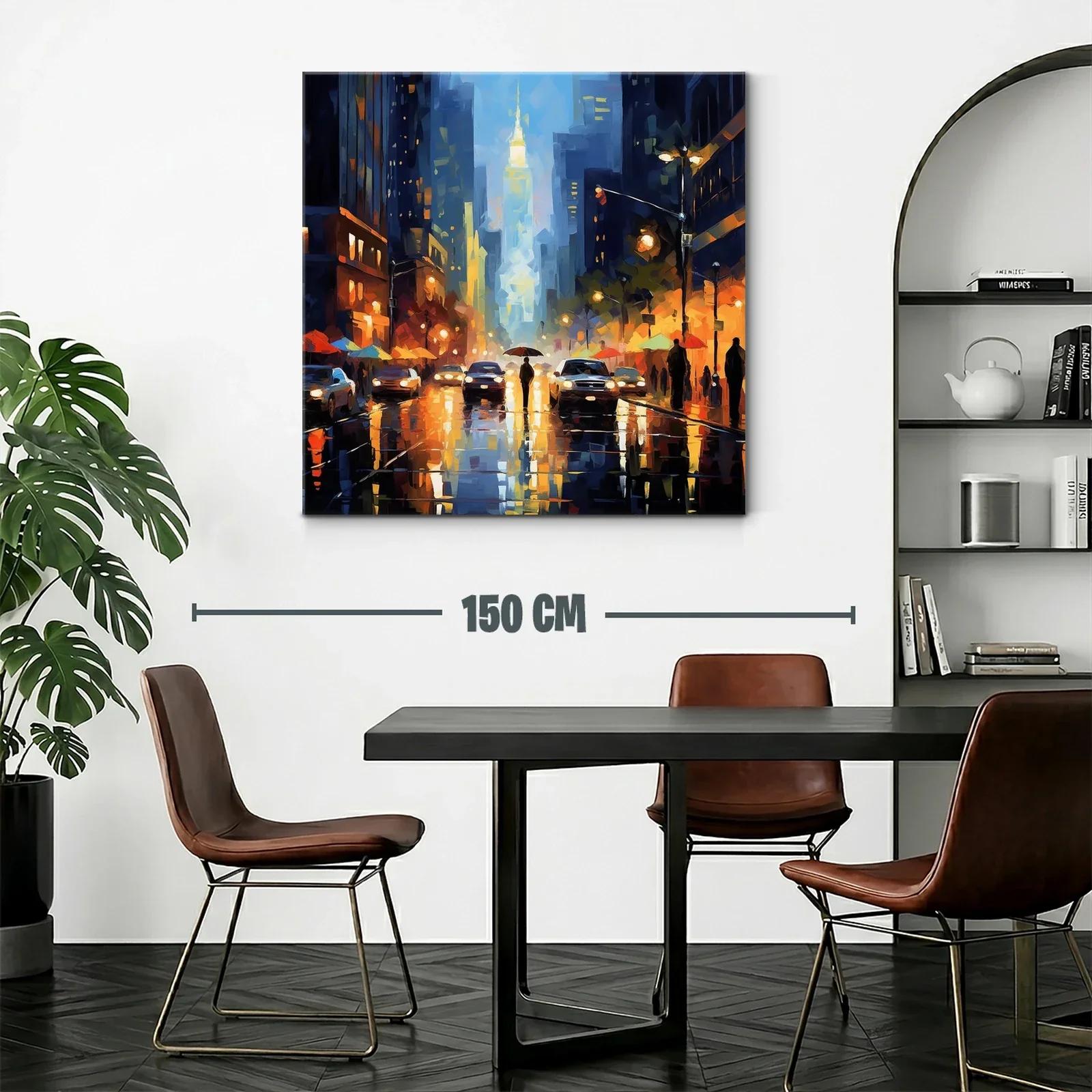 Atardecer Urbano con Reflejos y Luces Vibrantes — miniatura 2