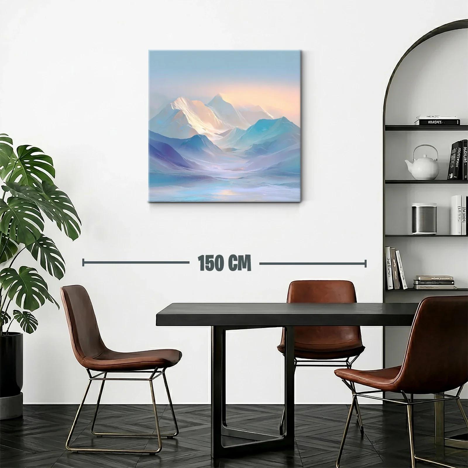 Paisaje Montañoso en Luz Suave y Tonos Pastel — miniatura 2