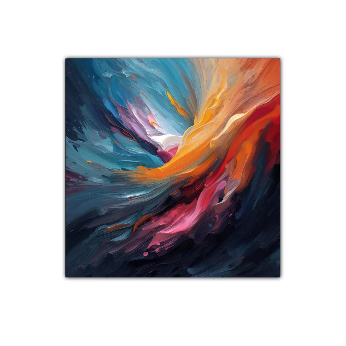 Cuadro abstracción de vibrantes colores en movimiento — imagen principal