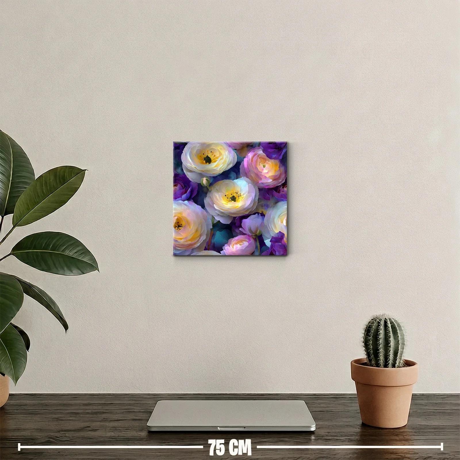 Cuadro floral en tonos suaves y vibrantes para decoración — miniatura 2