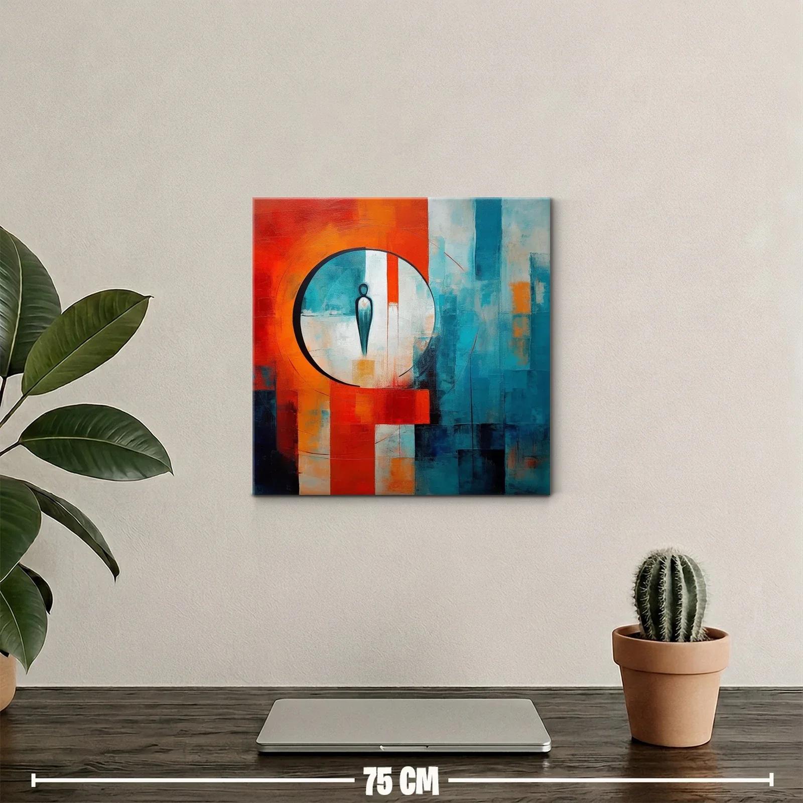 Figura abstracta en contraste vibrante y armonioso — miniatura 2