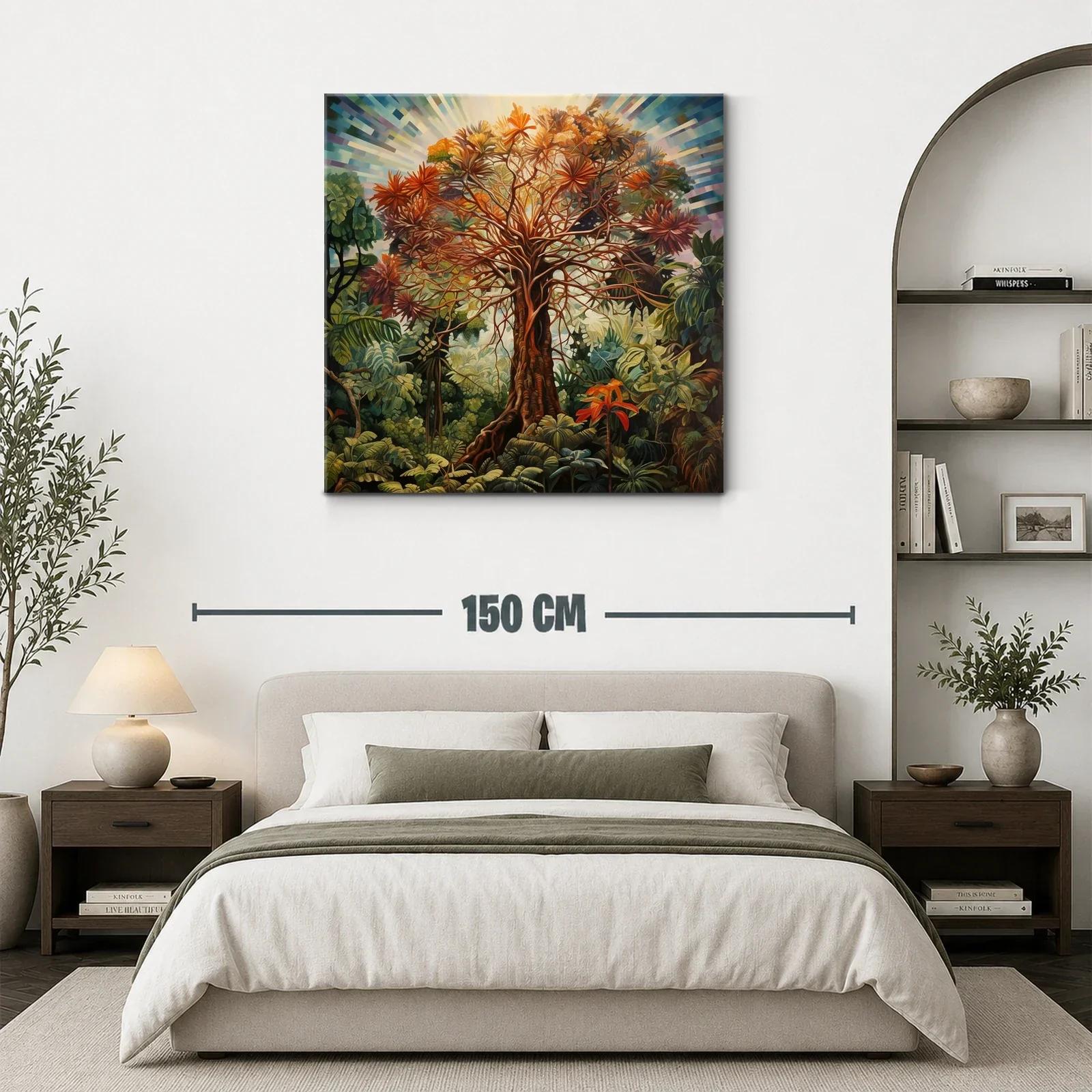 Árbol radiante en vibrante paisaje natural tropical — miniatura 3