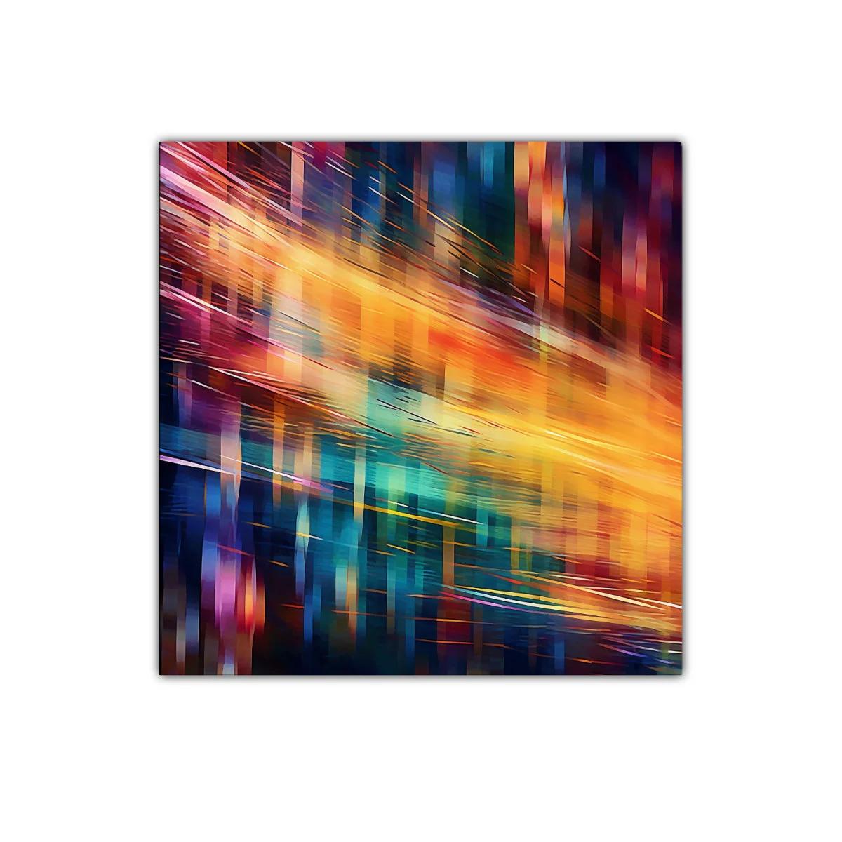 Cuadro abstracto con vibrantes efectos de luz y color — imagen principal
