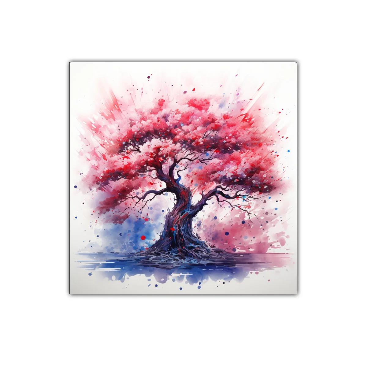 Árbol vibrante con tonos rosados y lilas llenos de vida — imagen principal