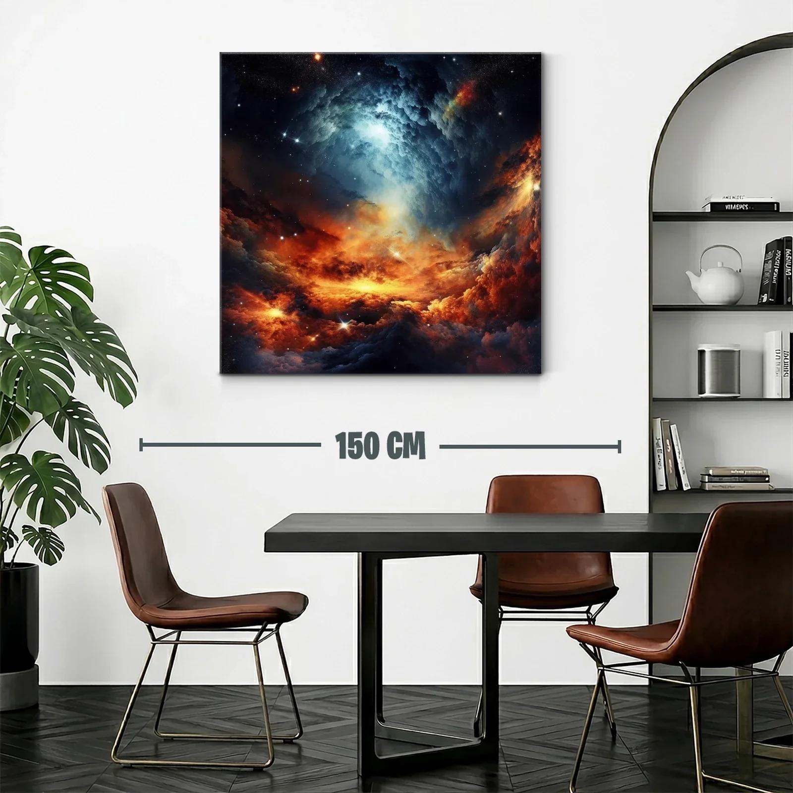 Galaxia en Llamas con Espirales de Luz Brillante — miniatura 2