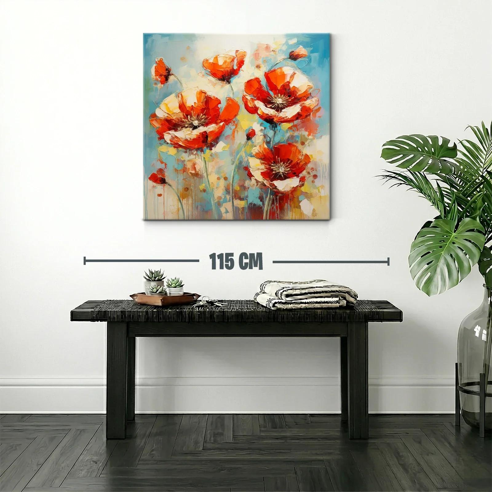 Flores vibrantes en tonos cálidos y frescos contrastantes — miniatura 2