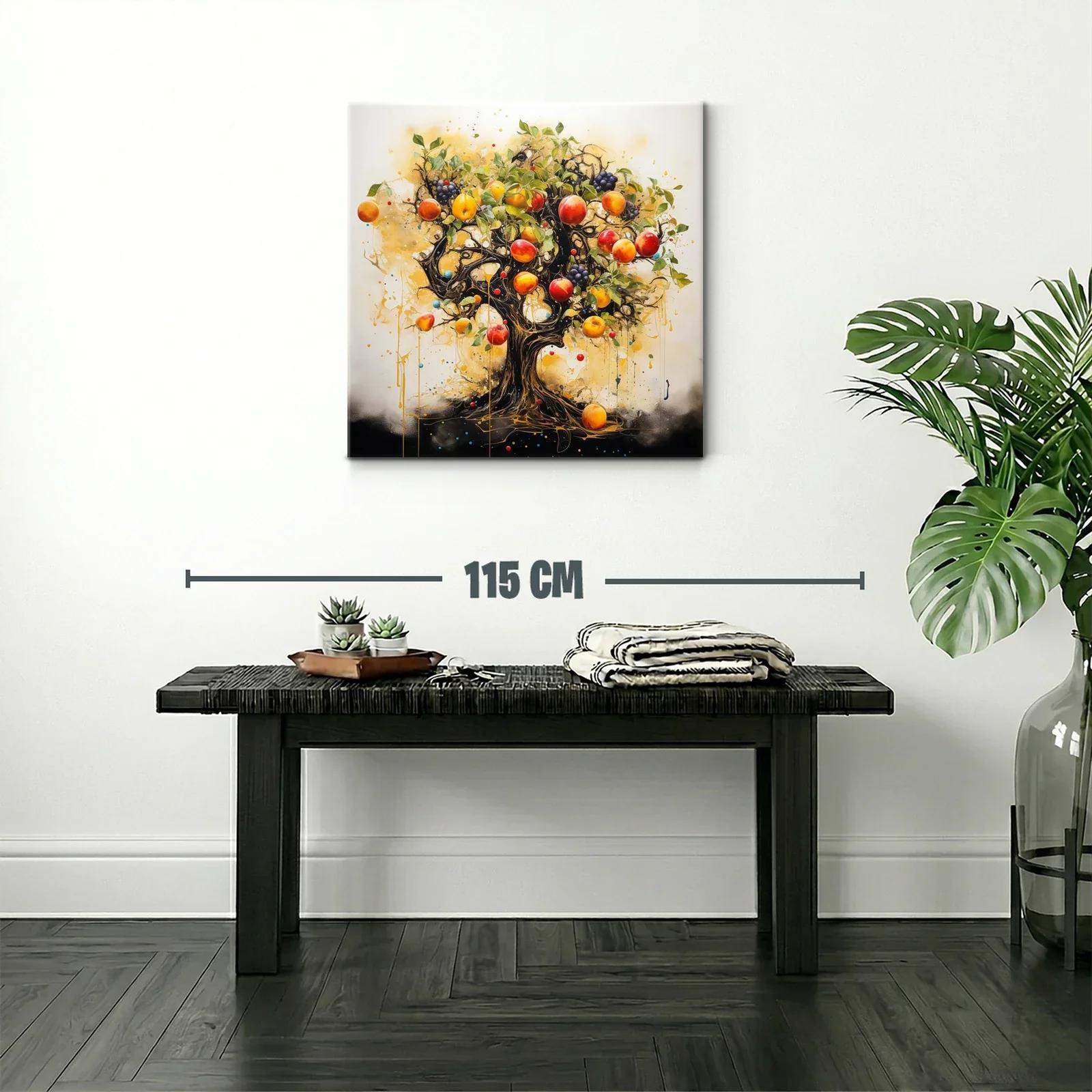 Árbol frutal exuberante con tonos cálidos y vibrantes — miniatura 2