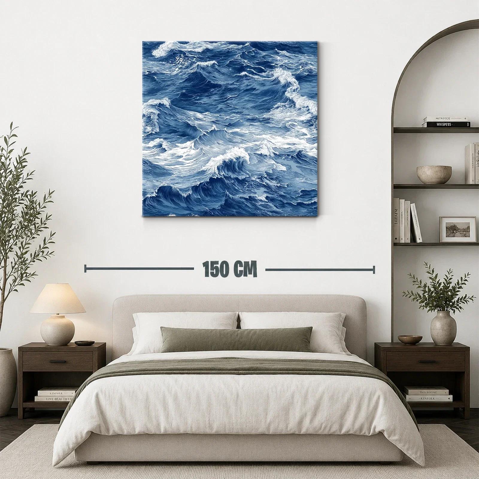 Movimiento y energía del mar en ondas azules intensas — miniatura 3
