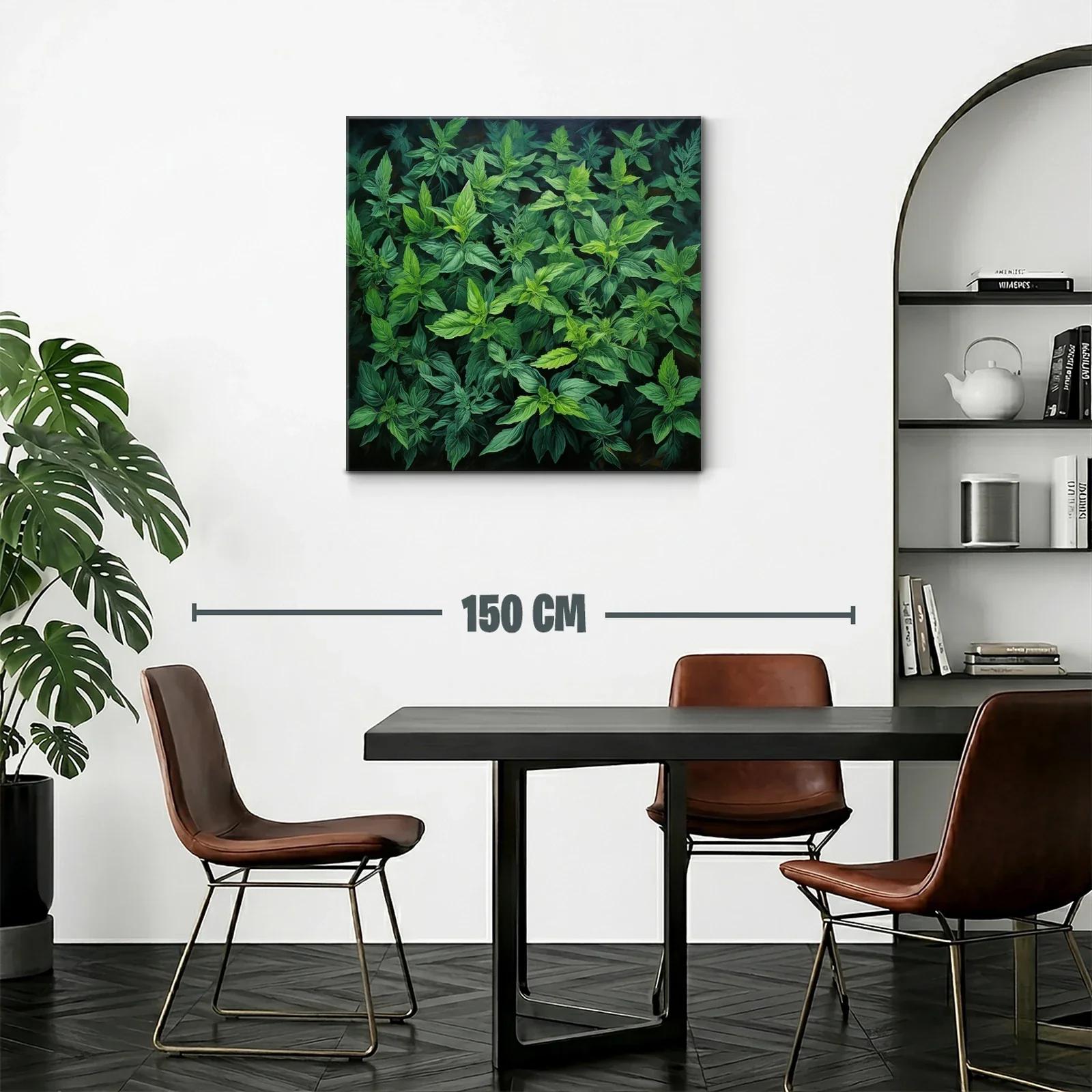 Cuadro de naturaleza con follaje en verdes intensos — miniatura 2