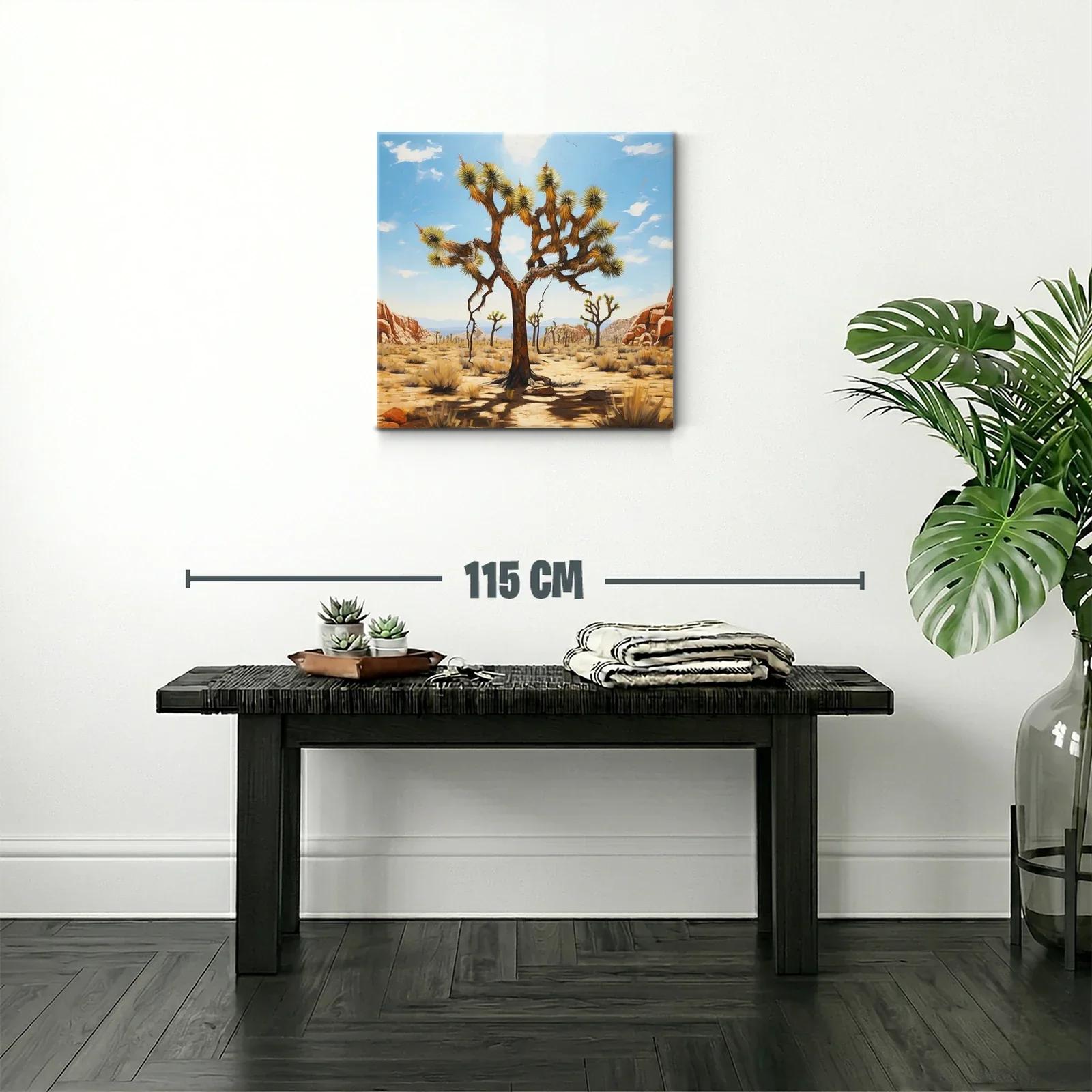 Paisaje desértico con árbol de aspecto singular — miniatura 2