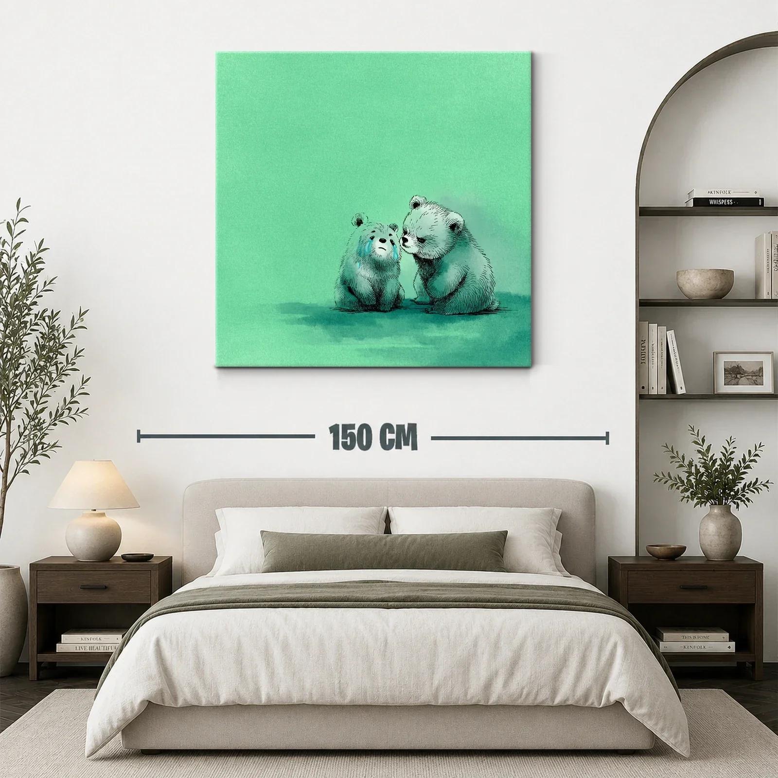 Tierna escena de osos que transmite consuelo y empatía — miniatura 3