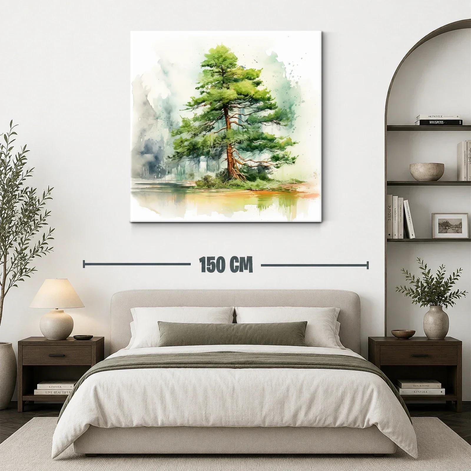Elegante árbol solitario en paisaje sereno y natural — miniatura 3
