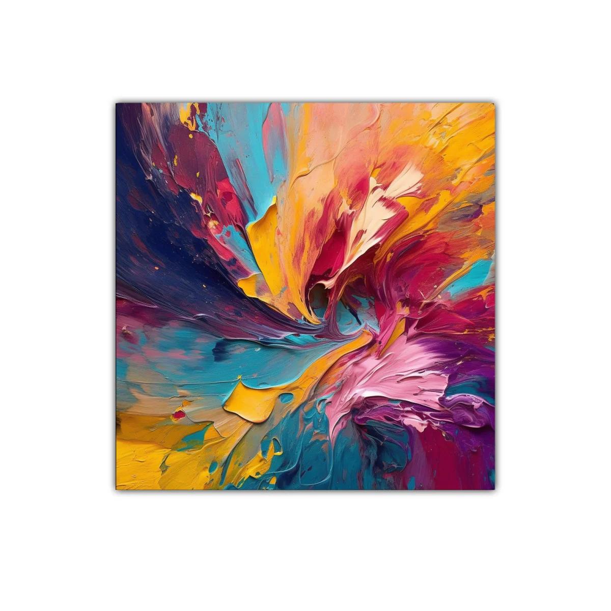 Explosión de colores vibrantes y dinámicos en arte abstracto — imagen principal