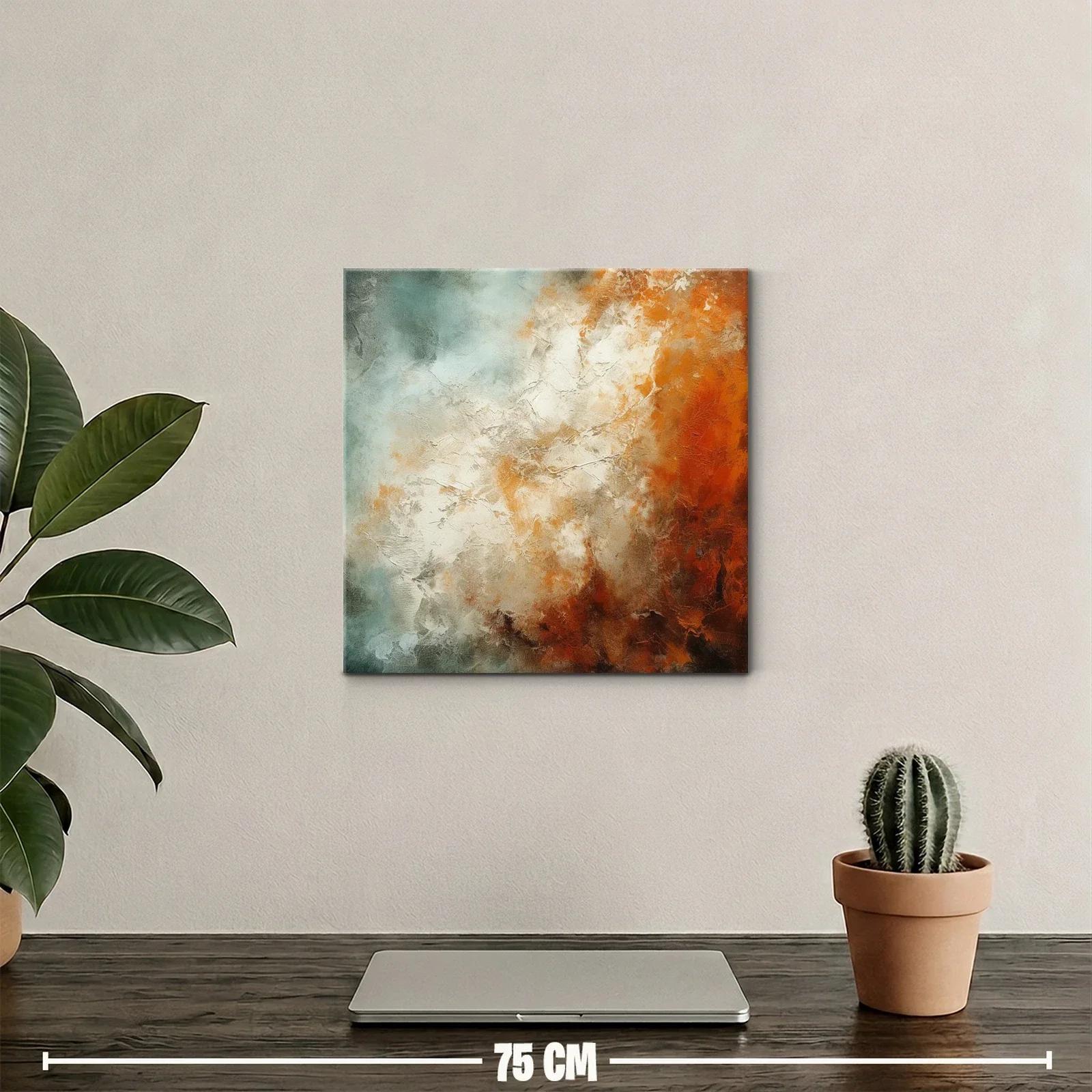 Composición abstracta con tonos cálidos y neutros — miniatura 2