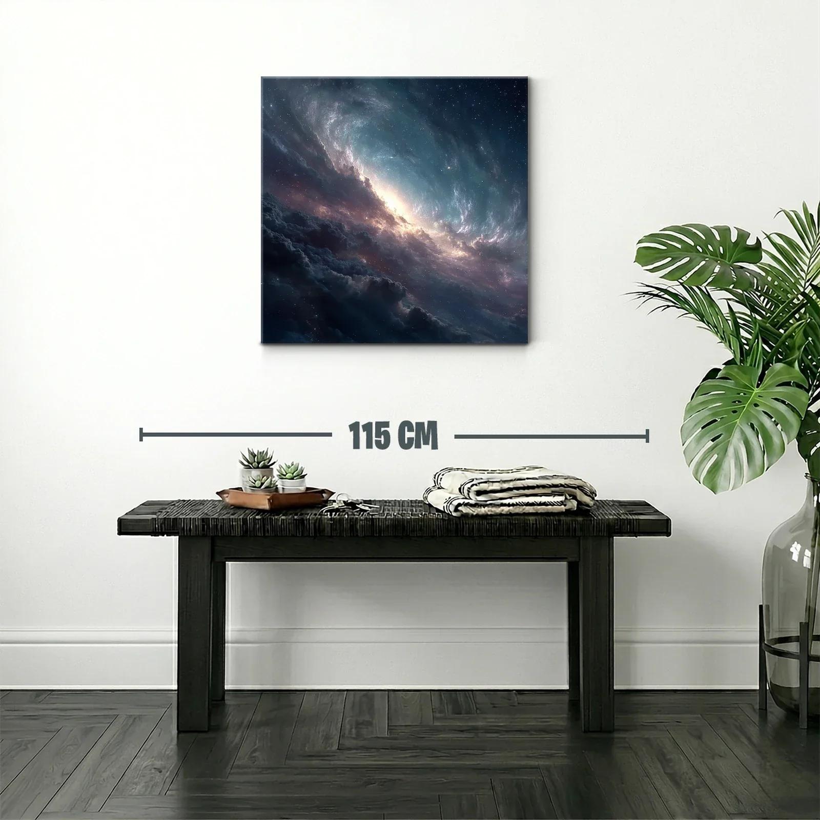 Cuadro Galaxia Espacial con Luminiscencia Cósmica — miniatura 2