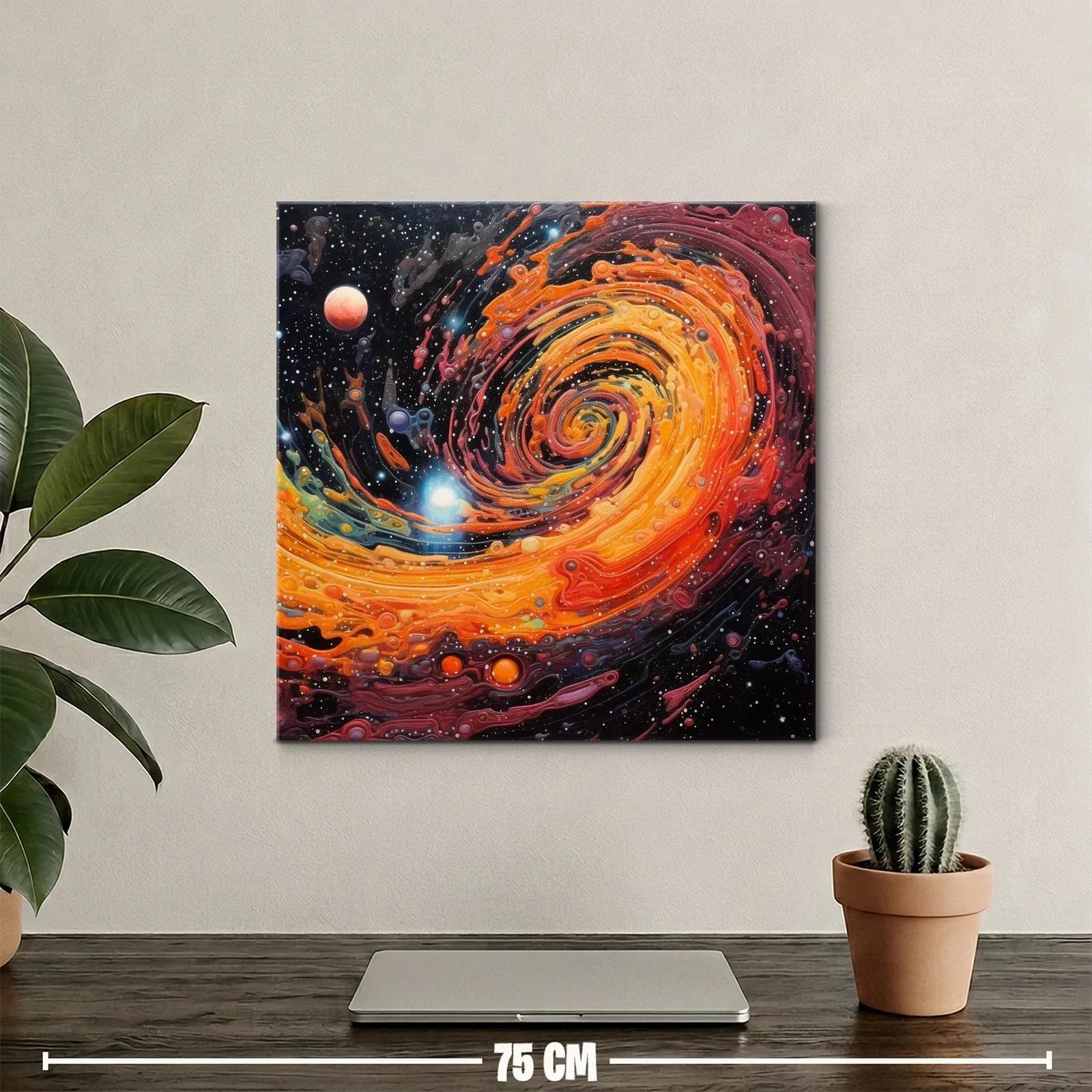 Espiral Galáctico en Tonos Cálidos y Vibrantes — miniatura 2