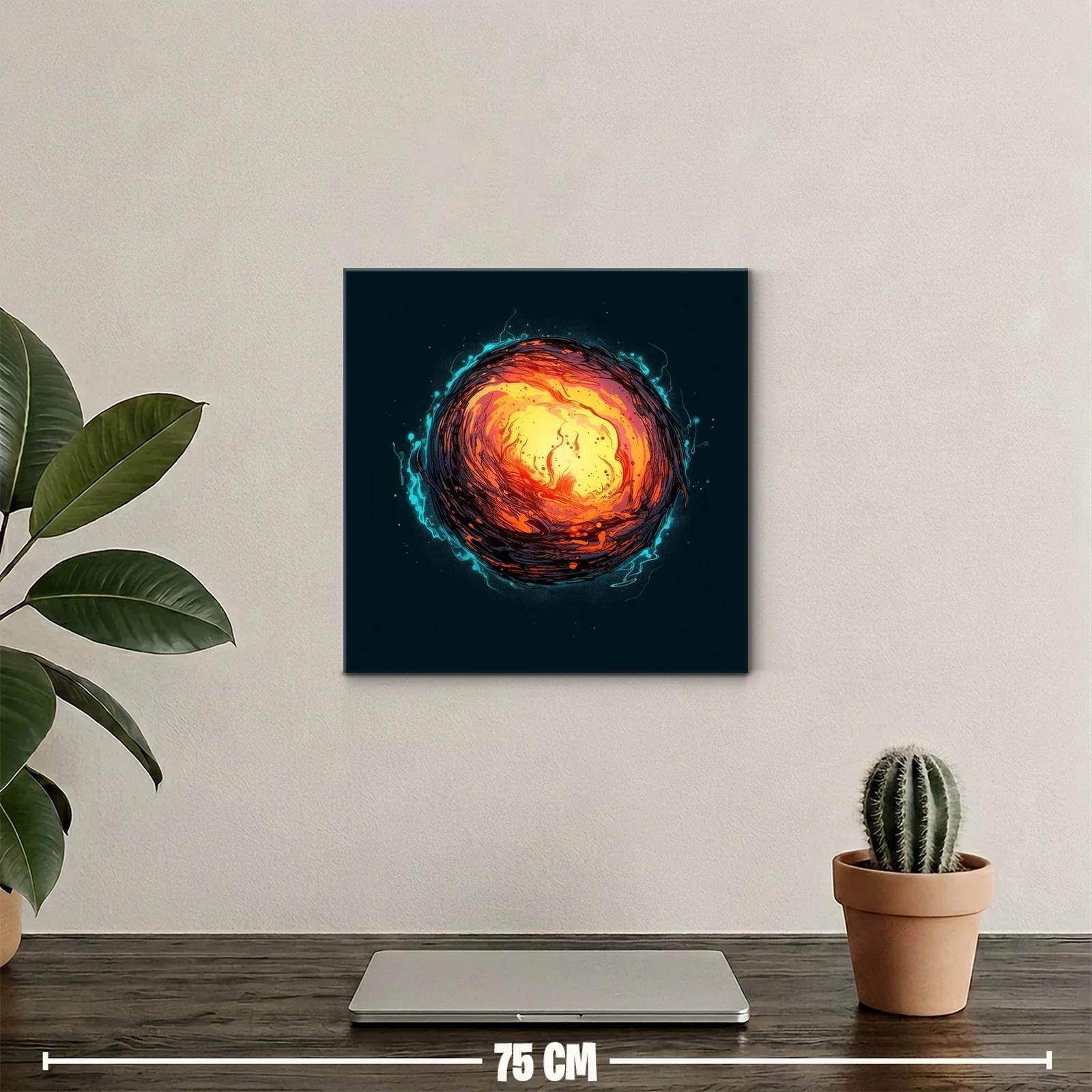Explosión de energía cósmica en vibrantes tonos cálidos — miniatura 2