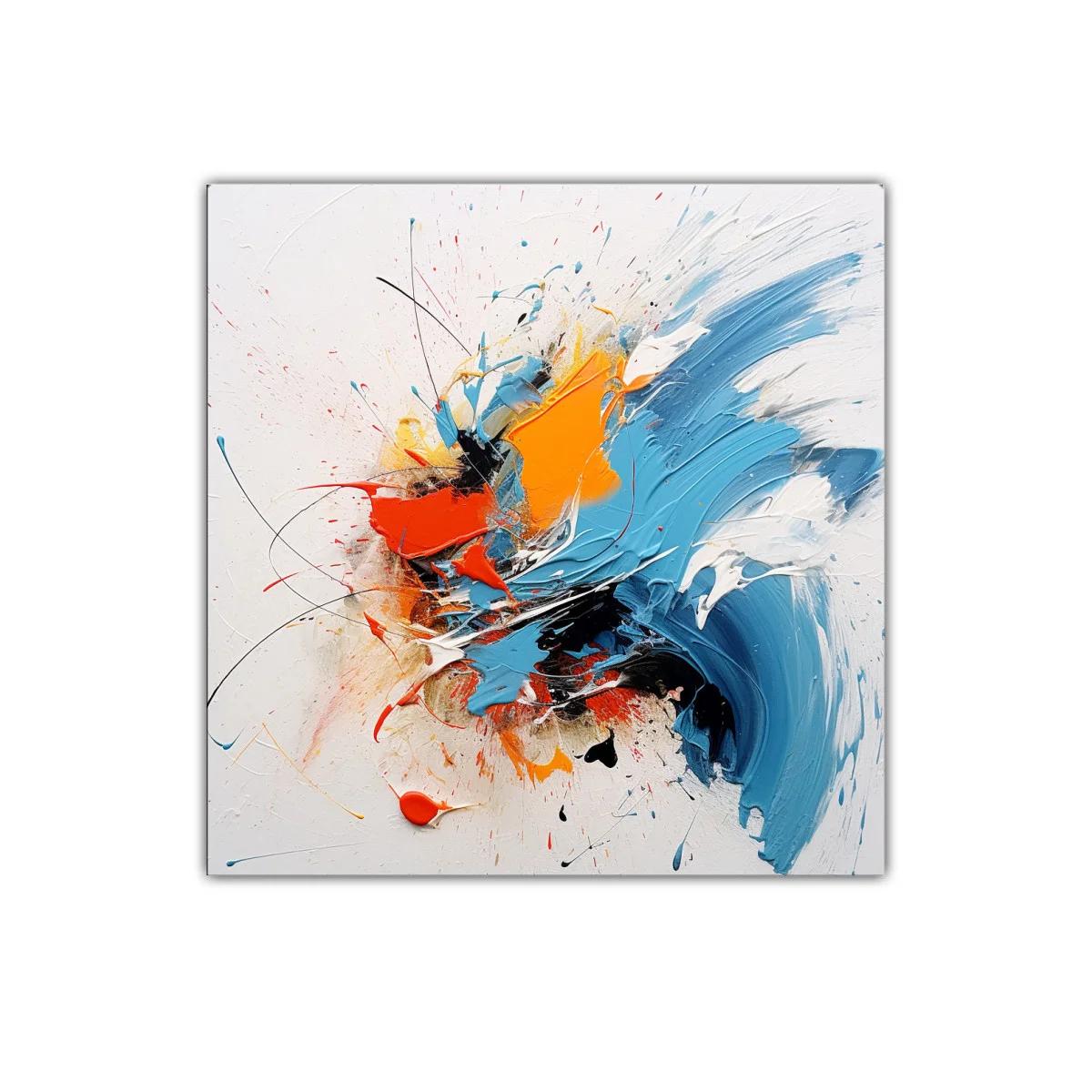 Explosion de color vibrante y energía en composición dinámica — imagen principal