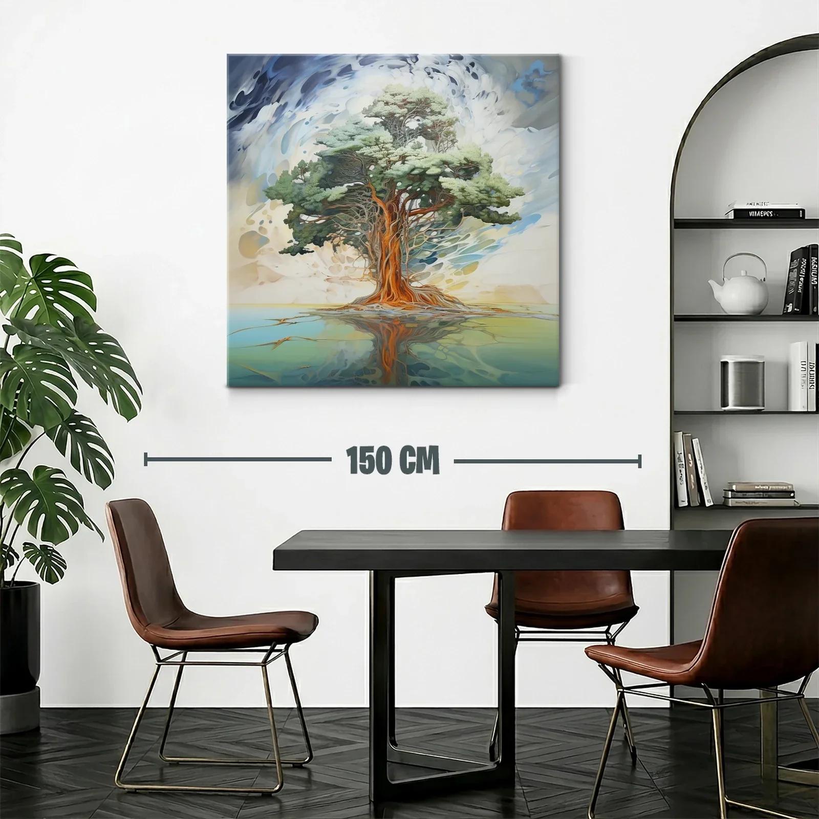 Árbol majestuoso con reflejo sobre agua serena — miniatura 2