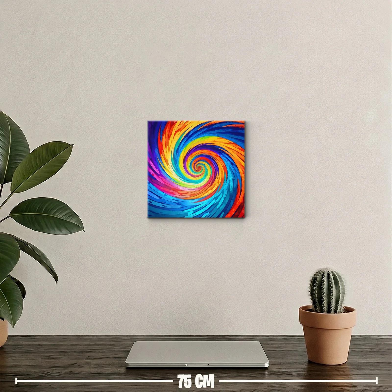 Espiral psicodélica en vibrantes colores intensos — miniatura 2
