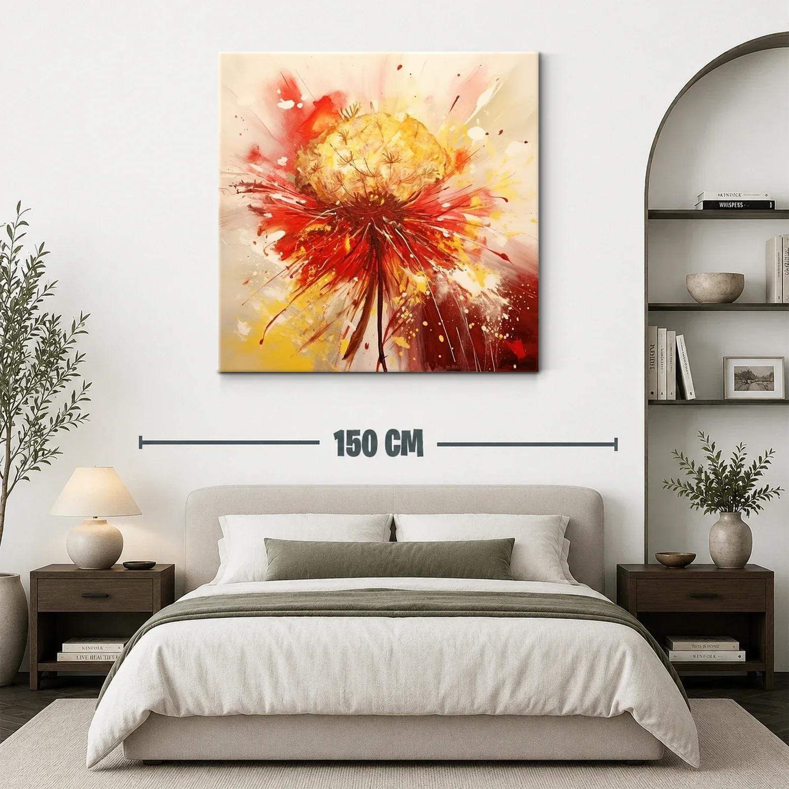 Exuberante explosión floral en tonos cálidos y vibrantes — miniatura 3