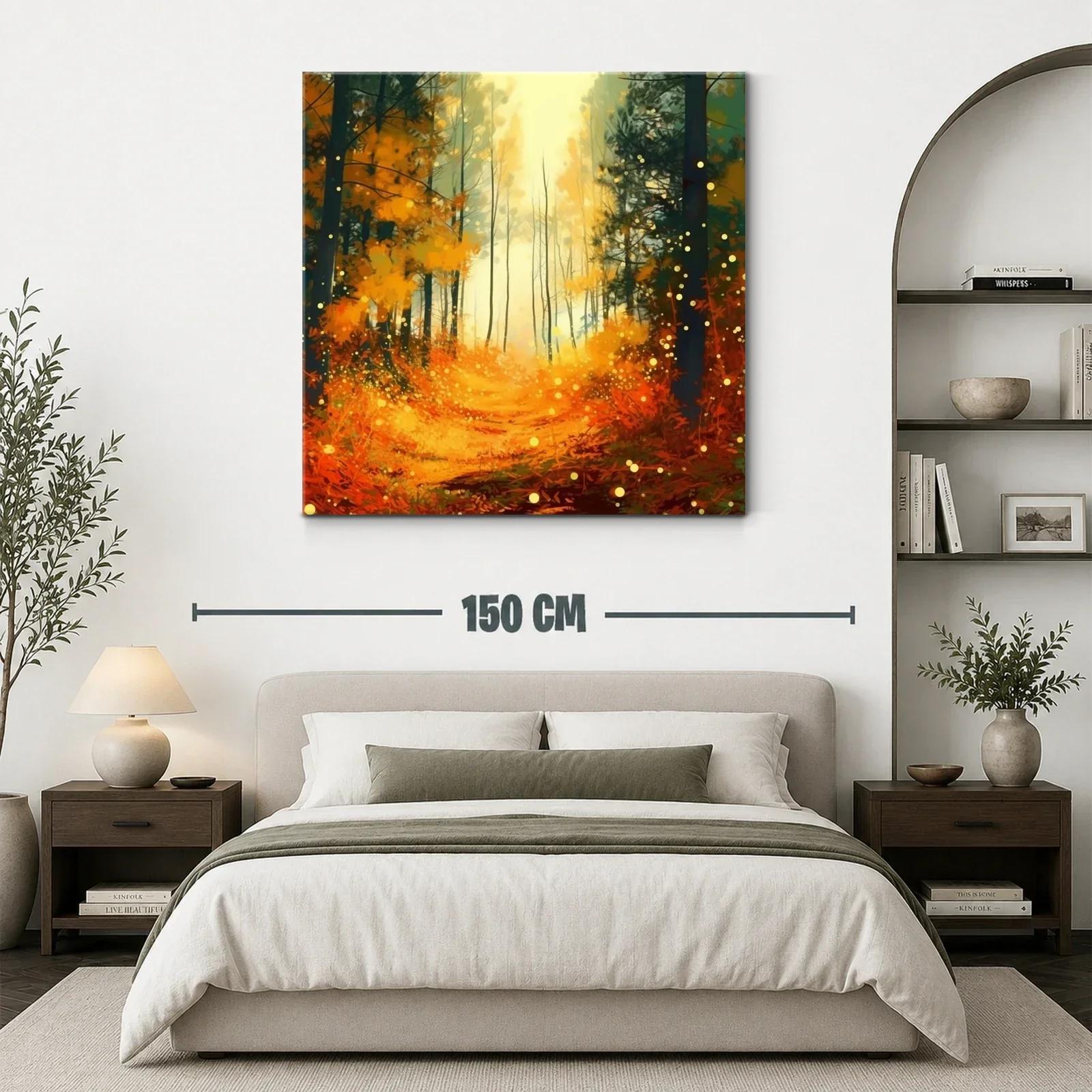 Bosque encantado en tonos cálidos y luminosos — miniatura 3