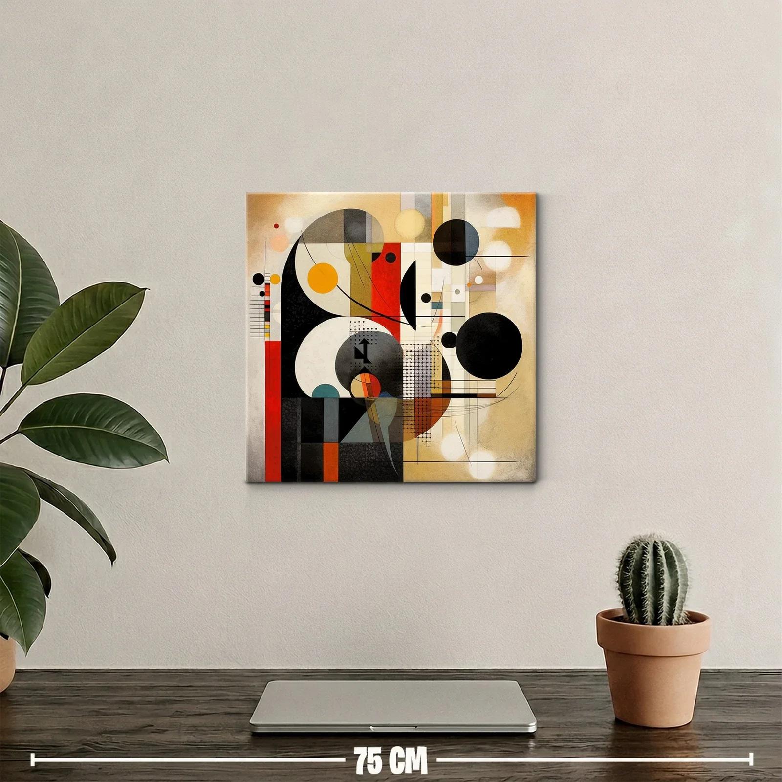 Composición abstracta con formas geométricas y contrastes vivos — miniatura 2