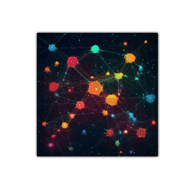 Conexiones Neurales en Colores Vibrantes y Abstractos