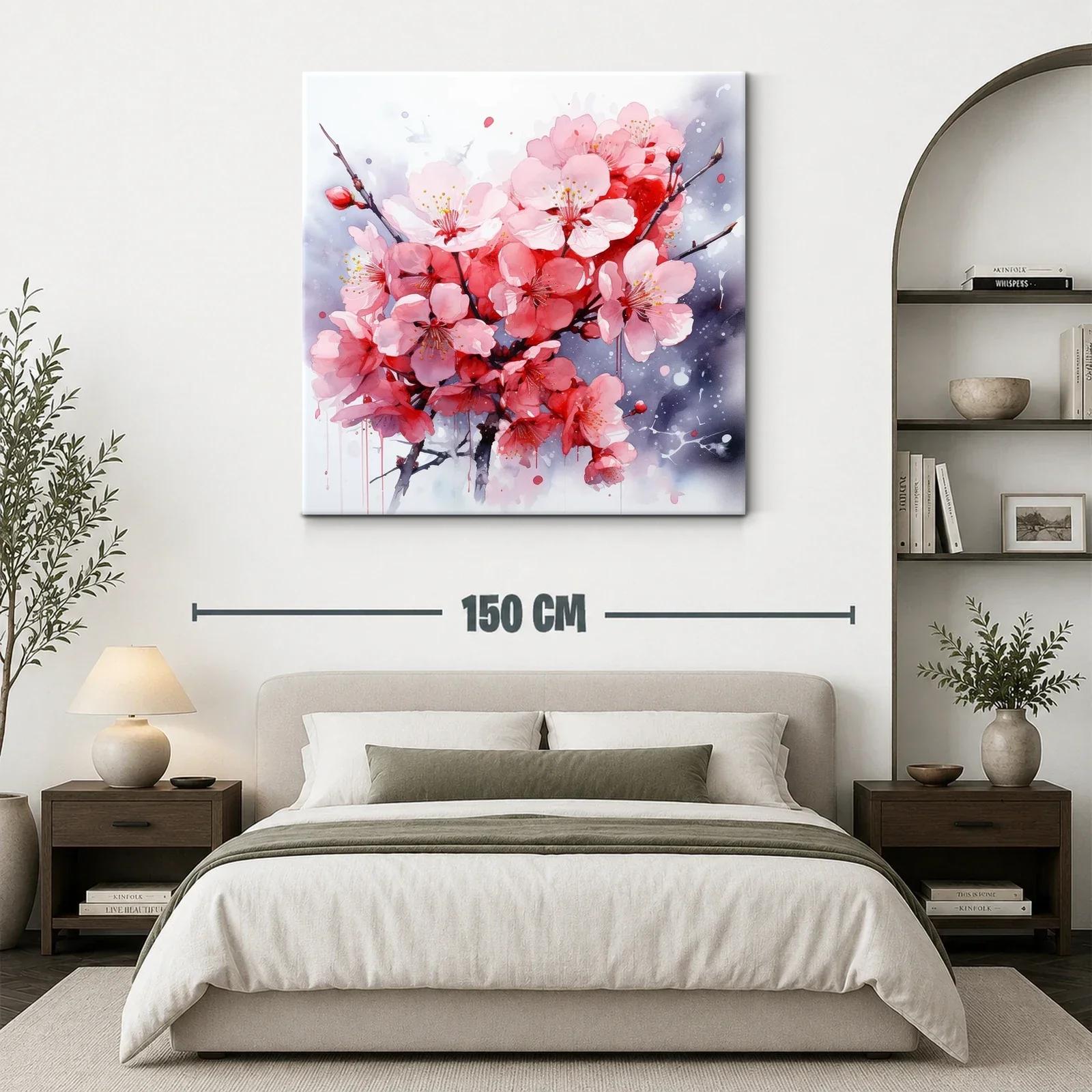Ramo de flores rosas con fondo en tonos grises — miniatura 3